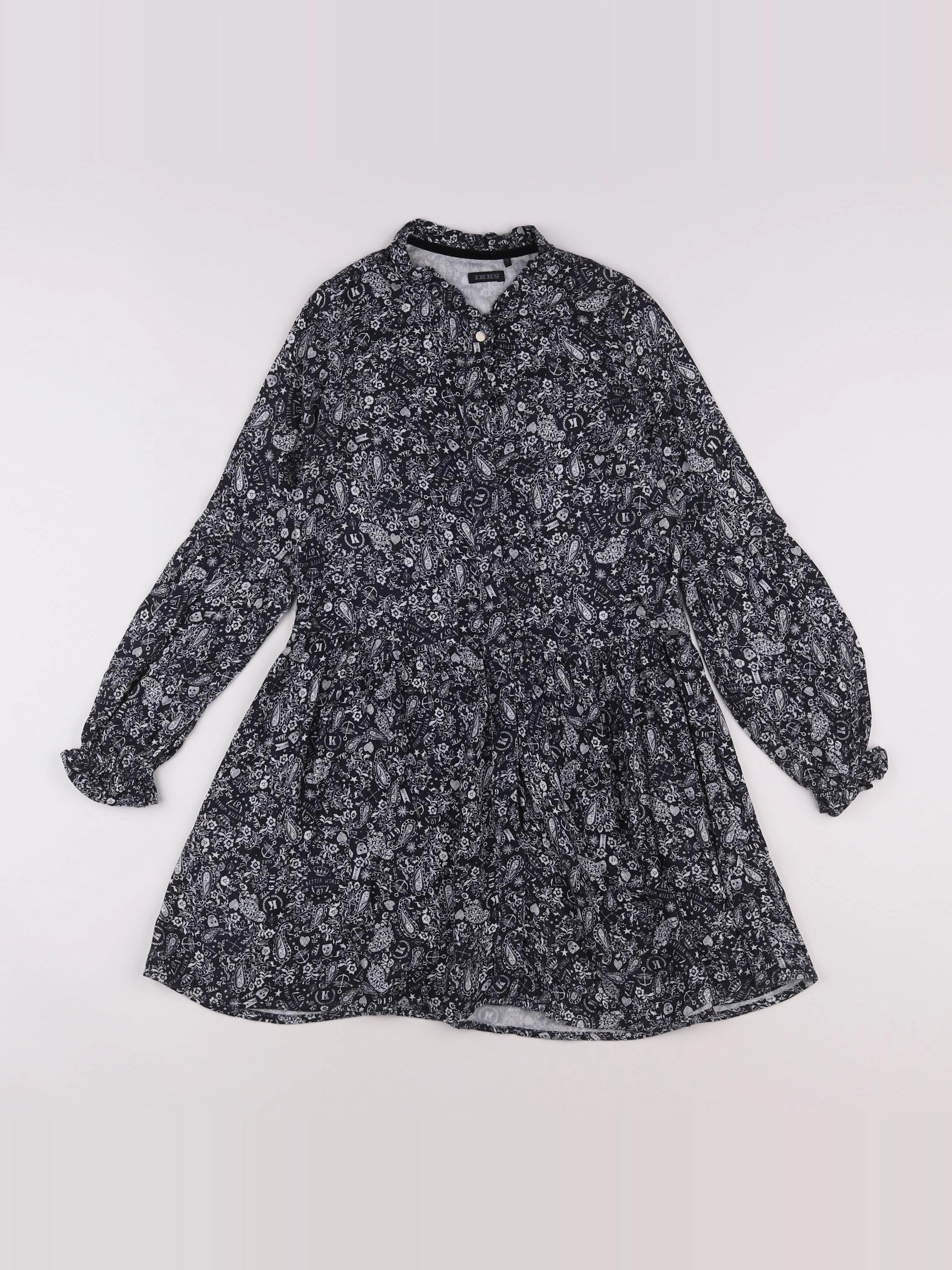 IKKS - robe noir - 10 ans