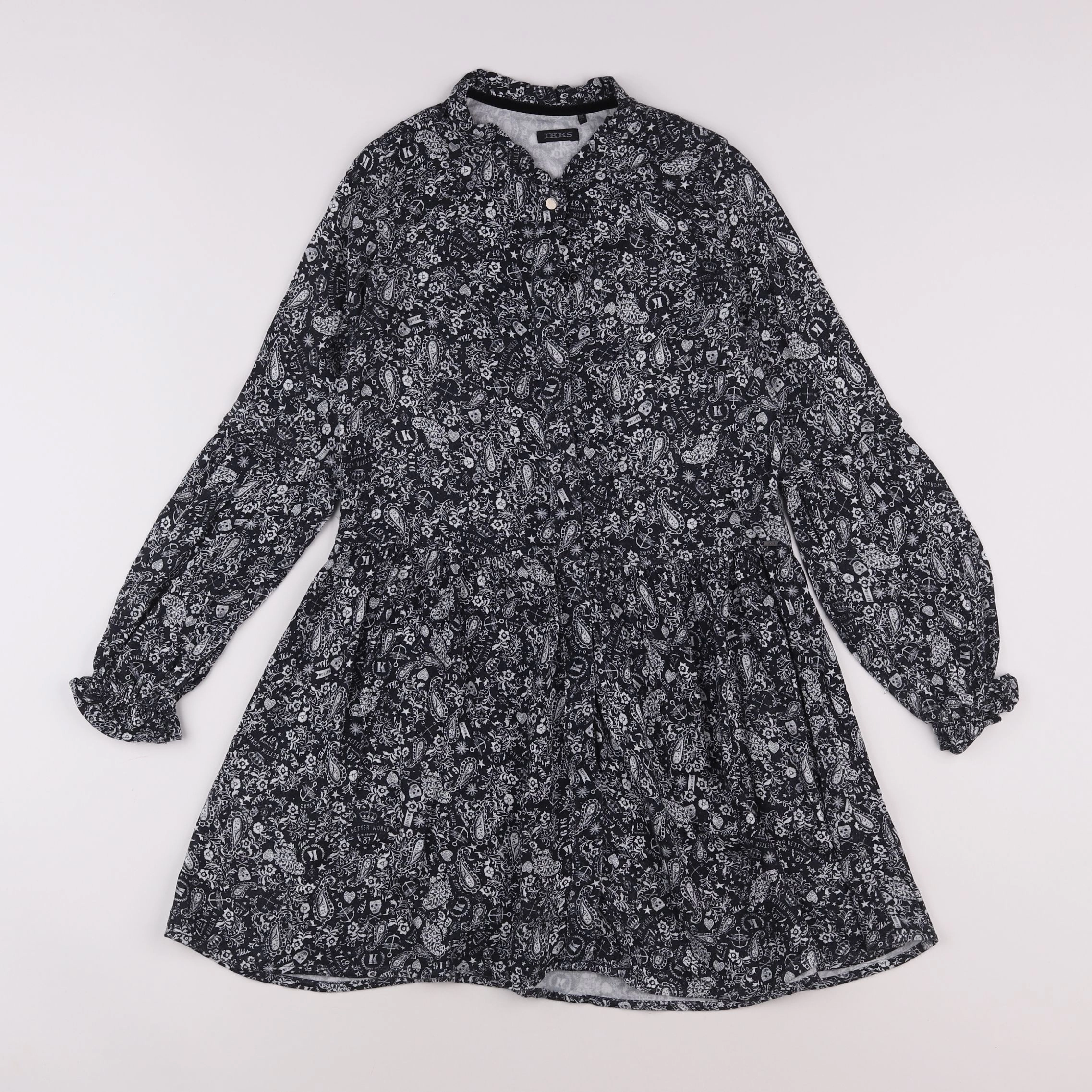 IKKS - robe noir - 10 ans