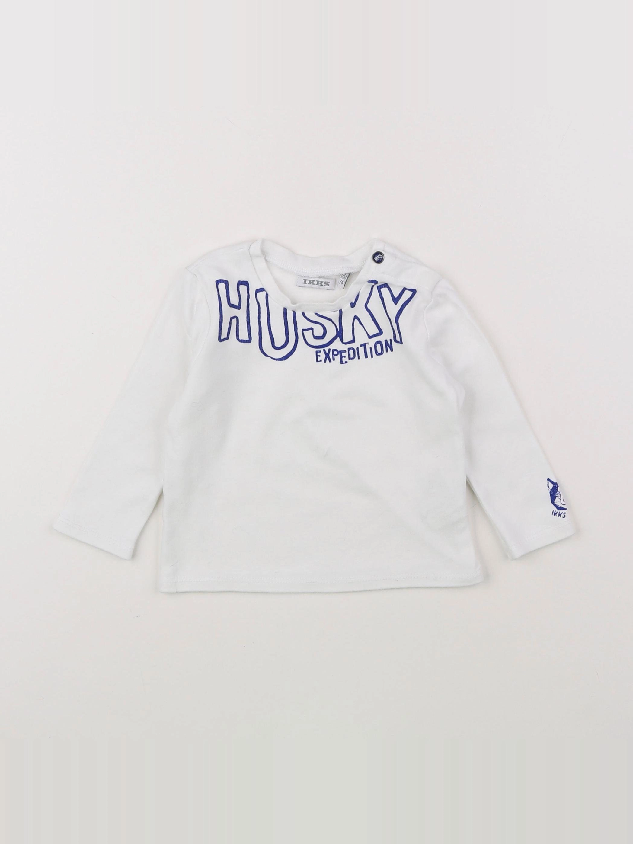 IKKS - tee-shirt blanc - 12 mois