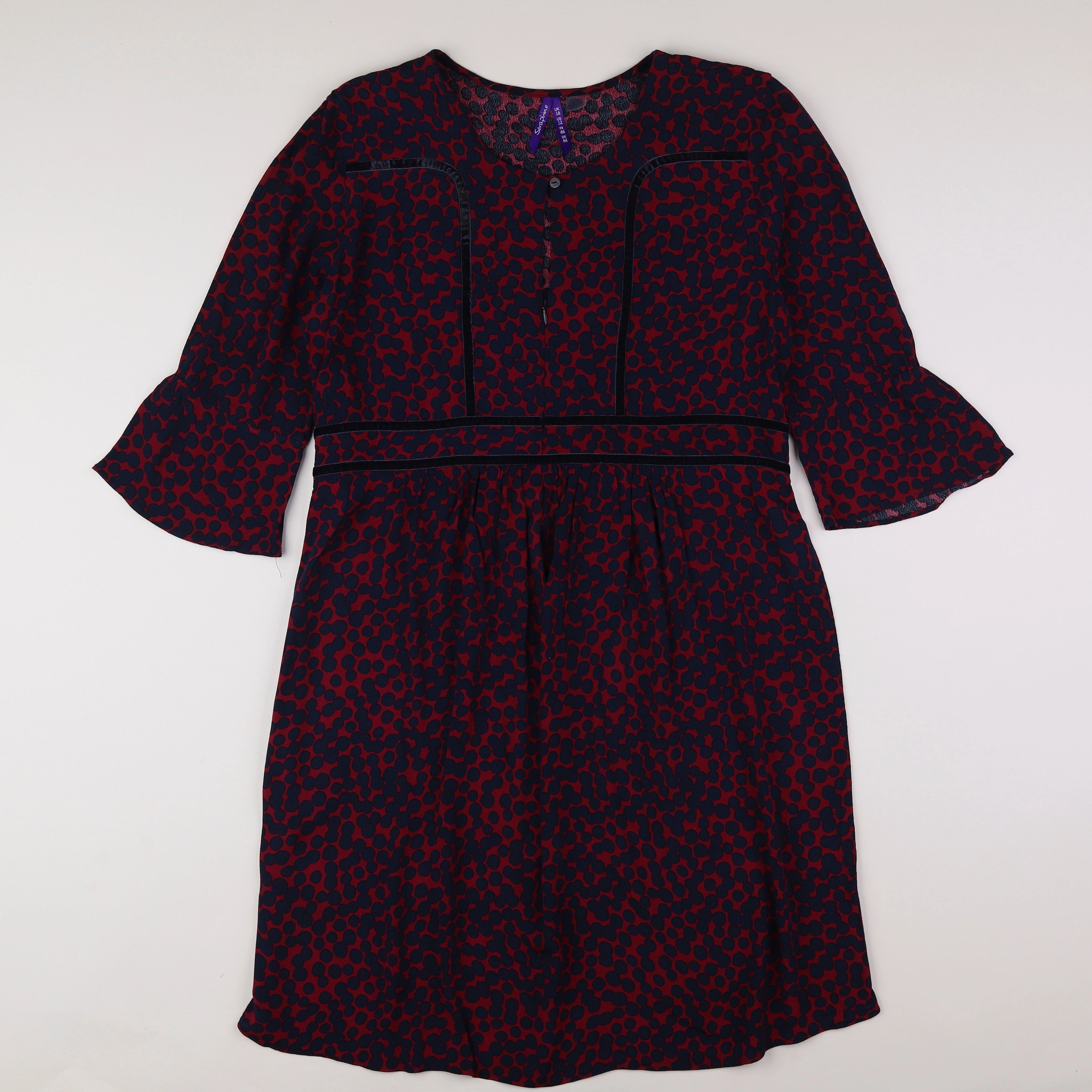 Seraphine - robe bleu, rouge - 46