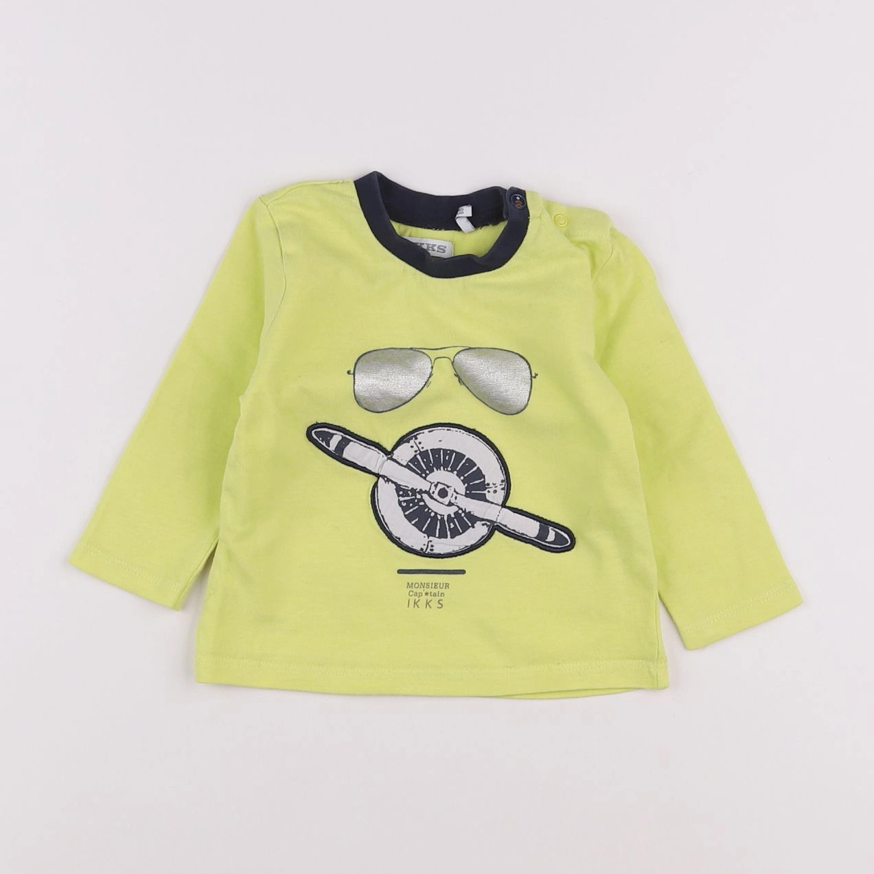 IKKS - tee-shirt jaune - 6 mois