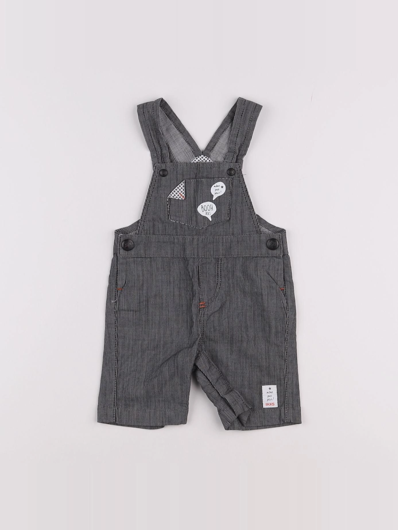 IKKS - salopette gris - 6 mois