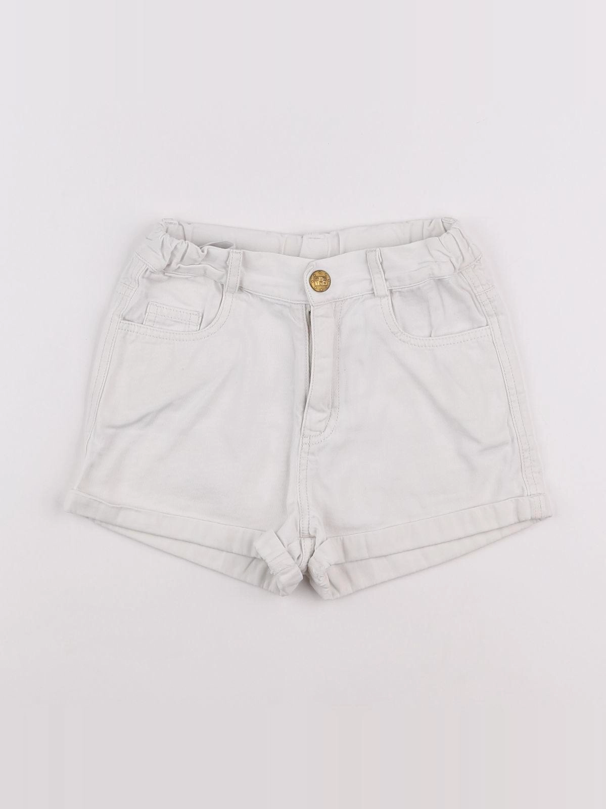Bonton - short blanc - 8 ans