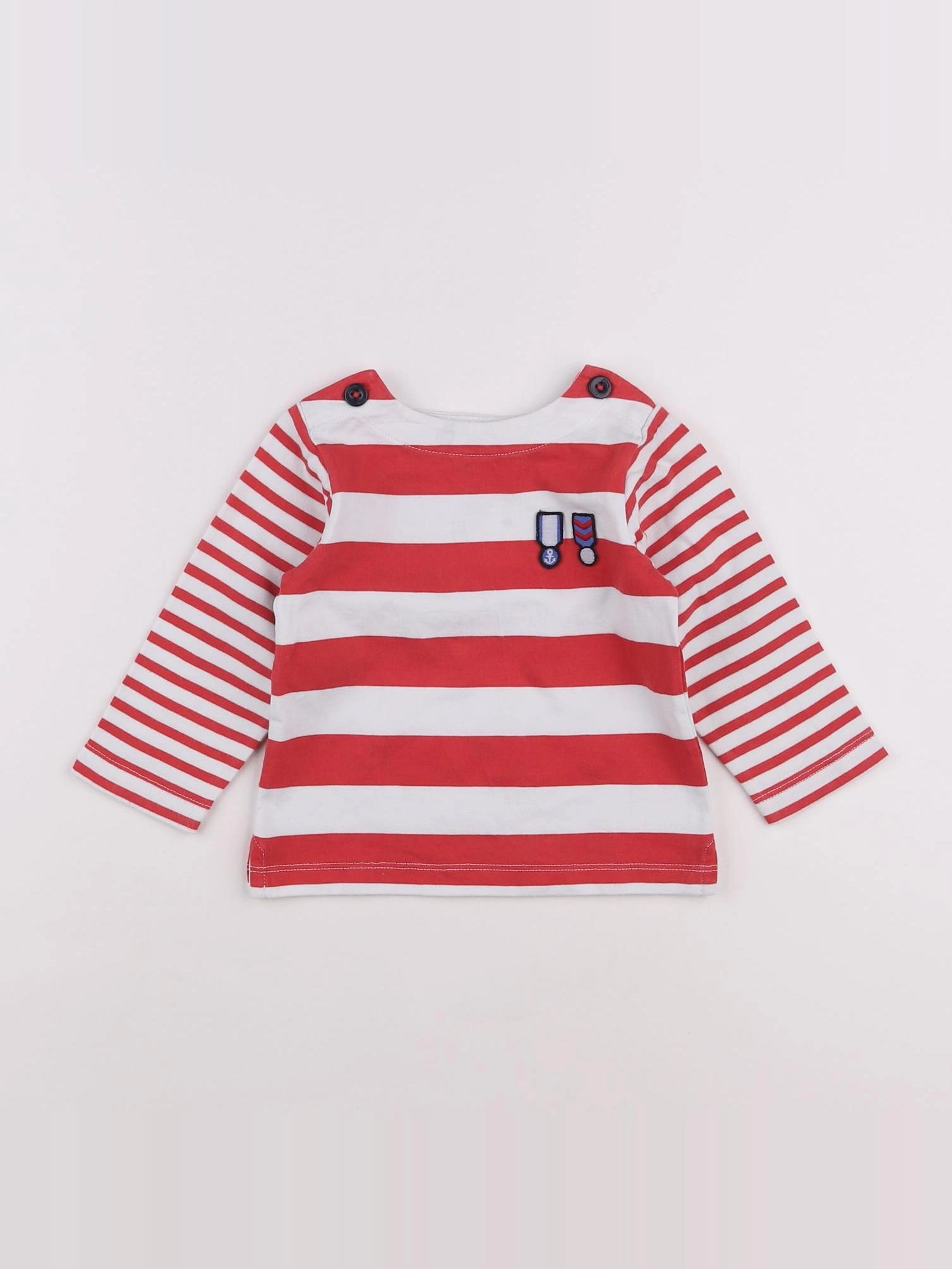 Jacadi - tee-shirt rouge - 12 mois