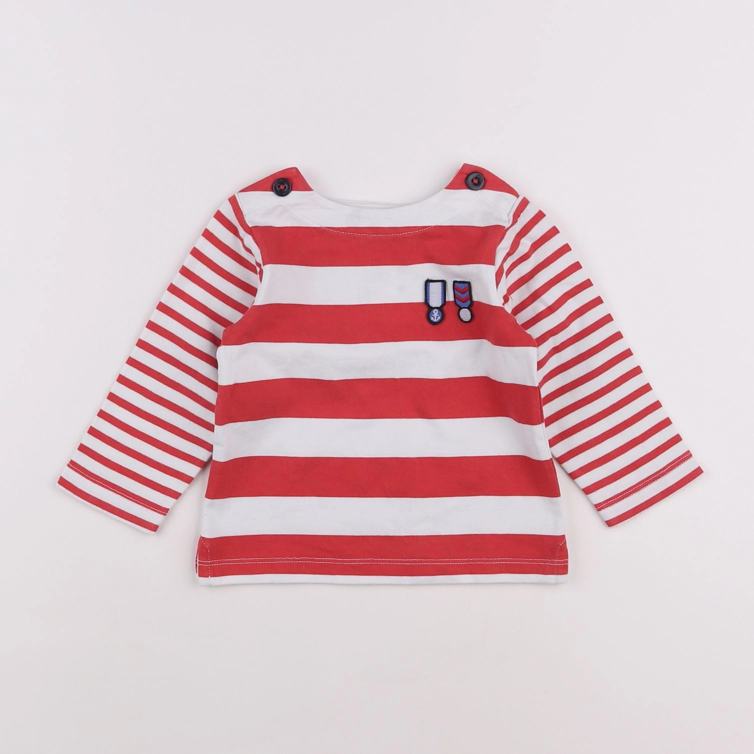 Jacadi - tee-shirt rouge - 12 mois