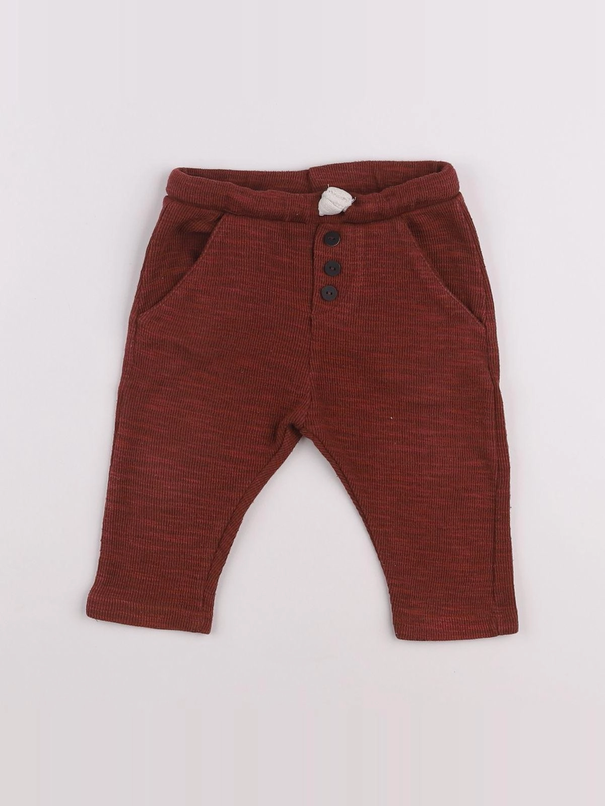 Zara - jogging rouge - 6/9 mois