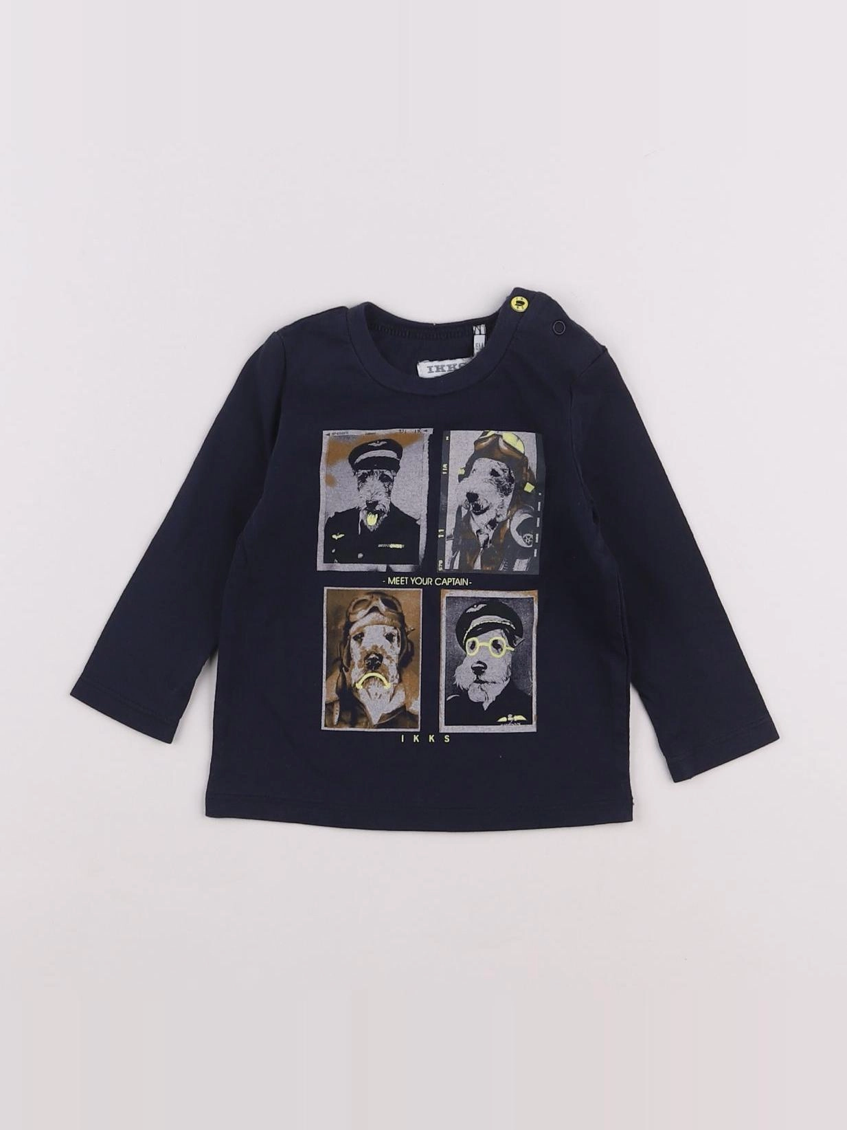 IKKS - tee-shirt bleu - 6 mois