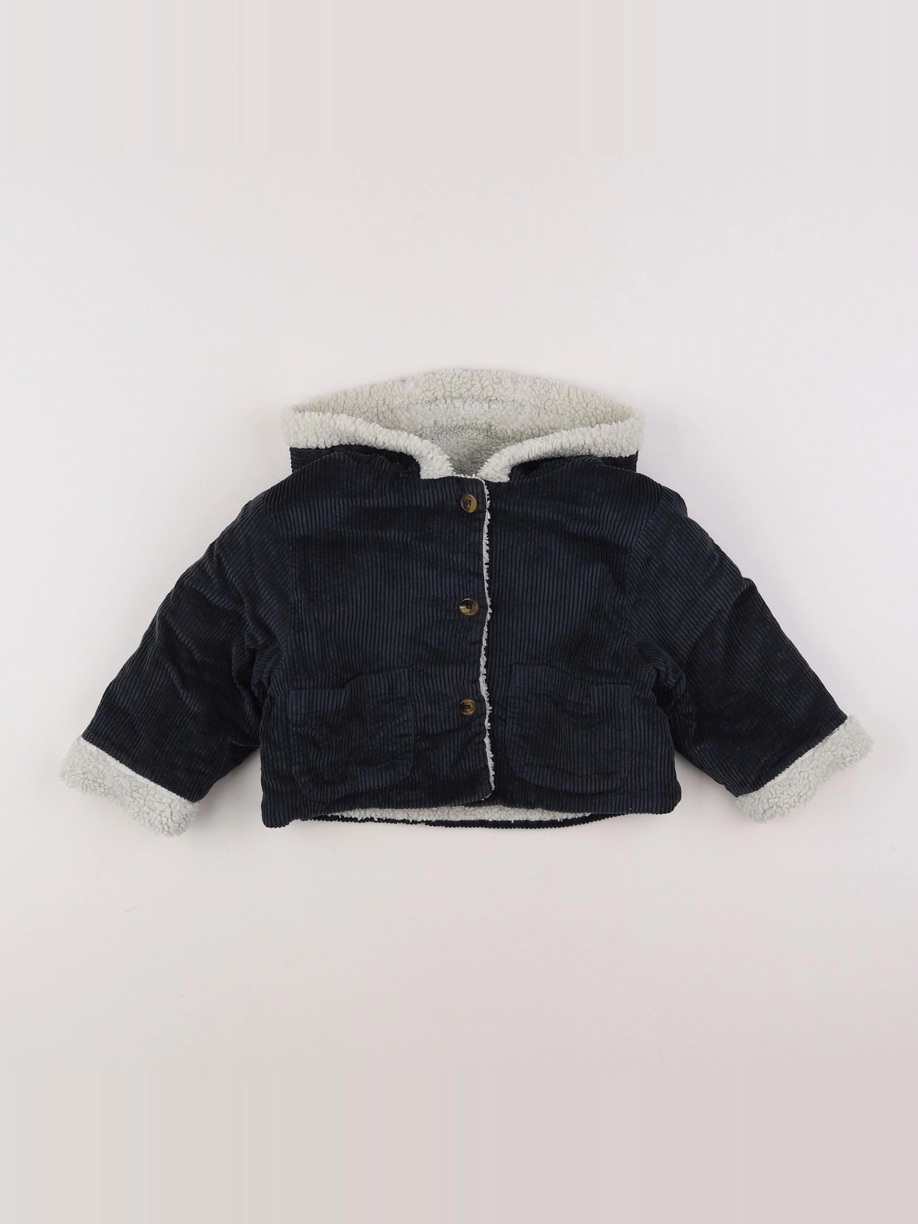 Marlot Paris - veste doublé bleu - 12 mois