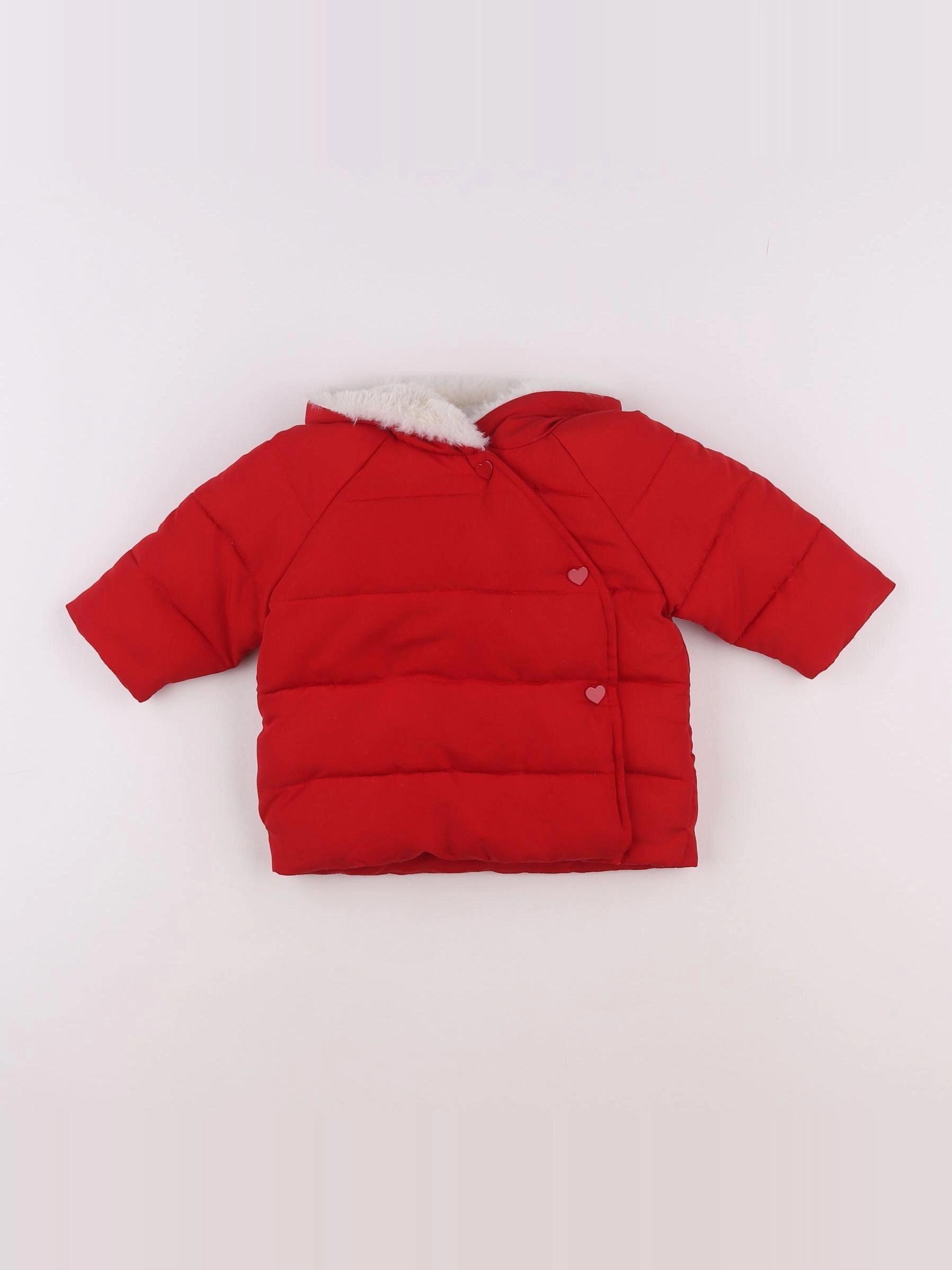 Vertbaudet - parka rouge - 6 mois