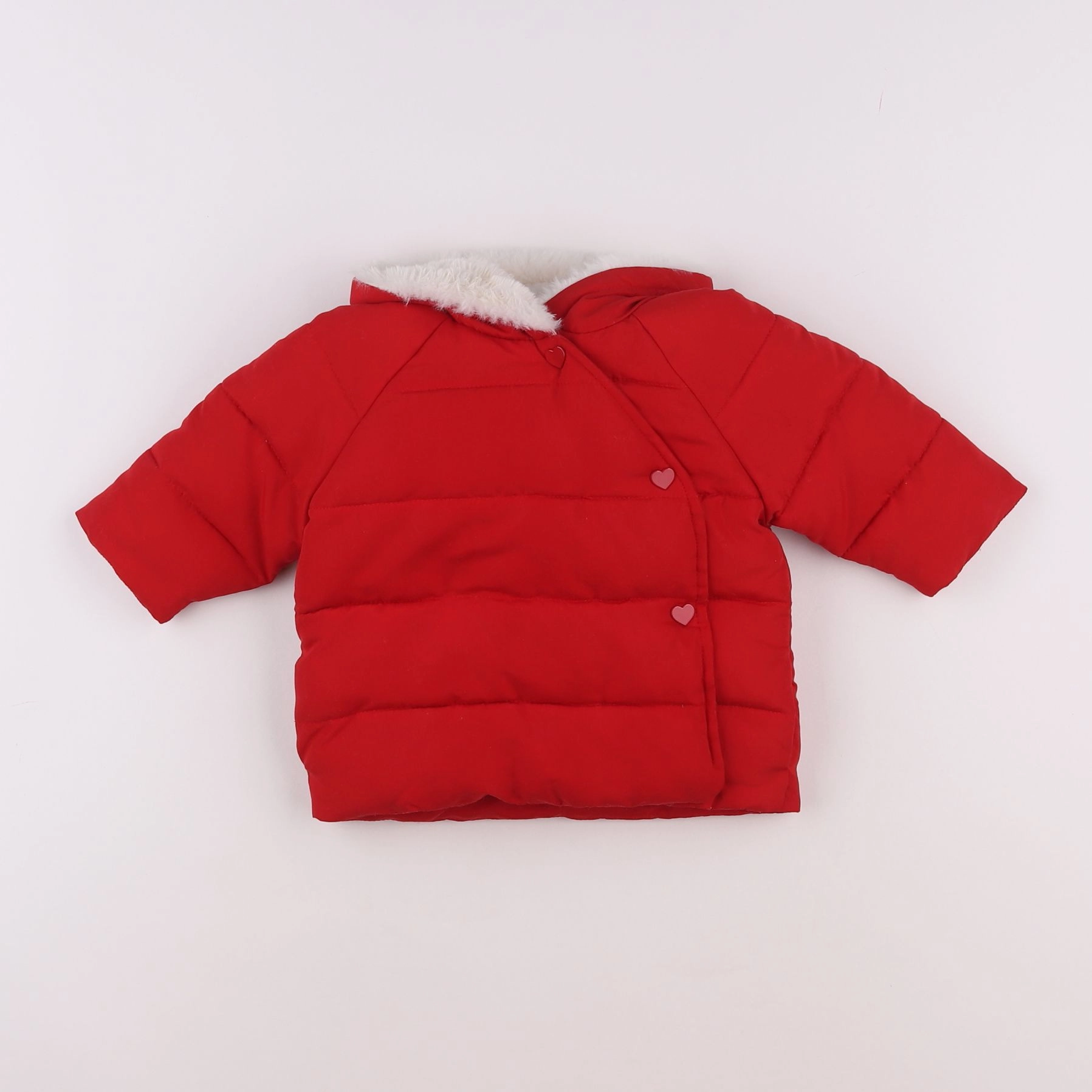 Vertbaudet - parka rouge - 6 mois