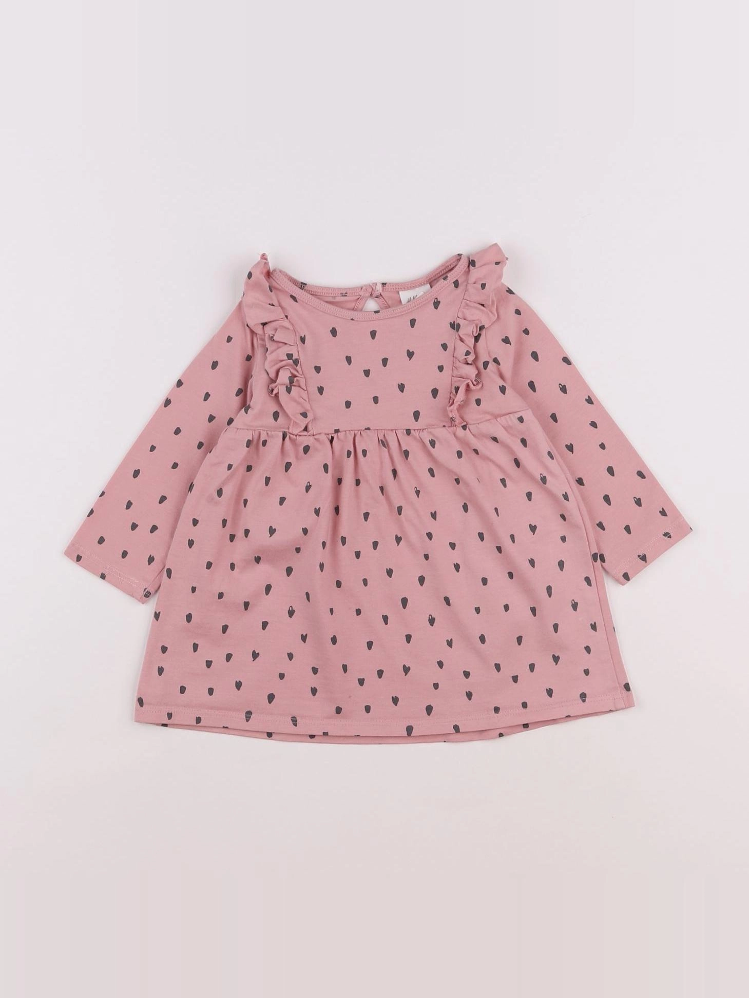H&M - robe rose - 3/6 mois