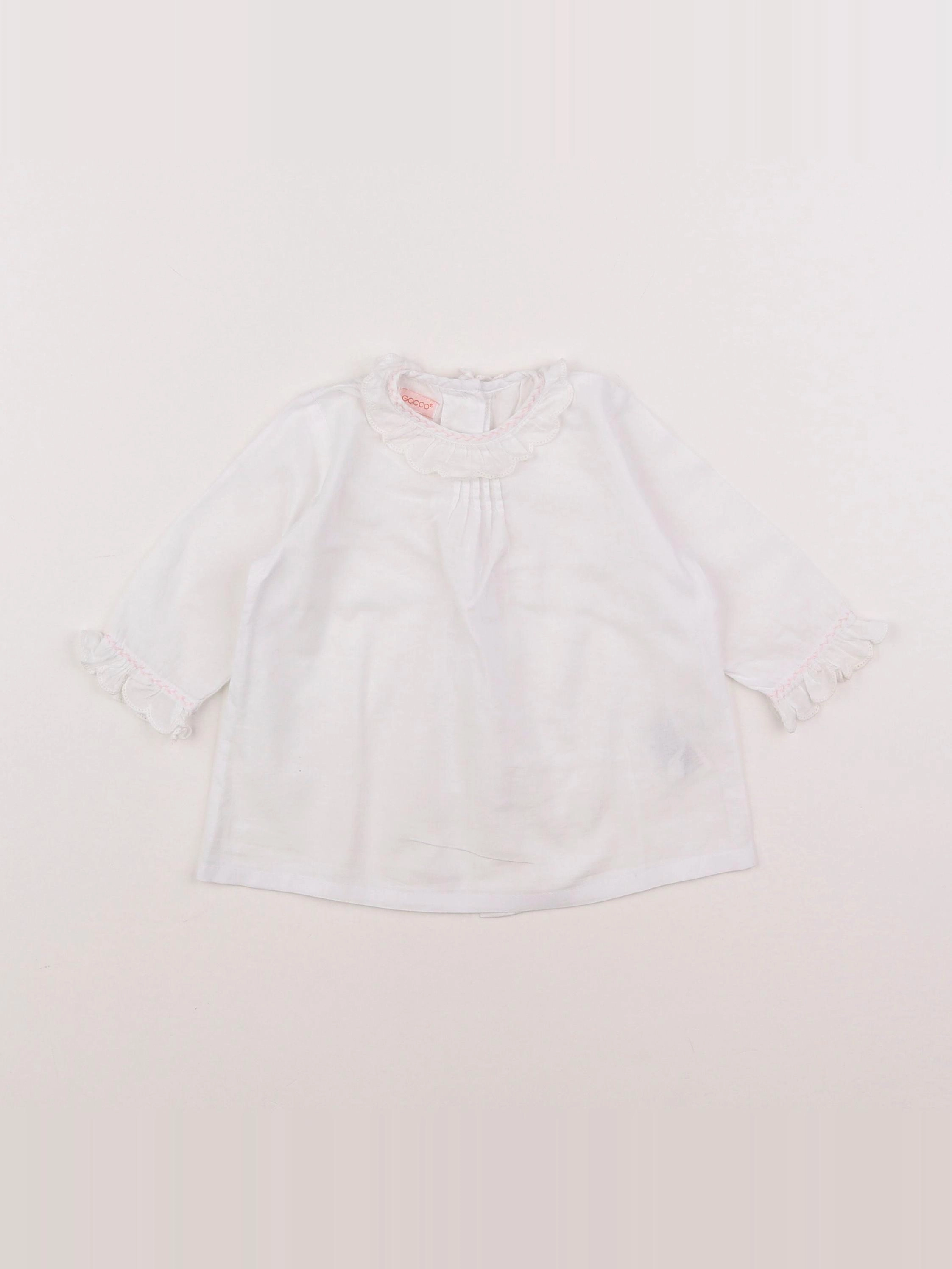 Boutchou - blouse blanc - 6 mois