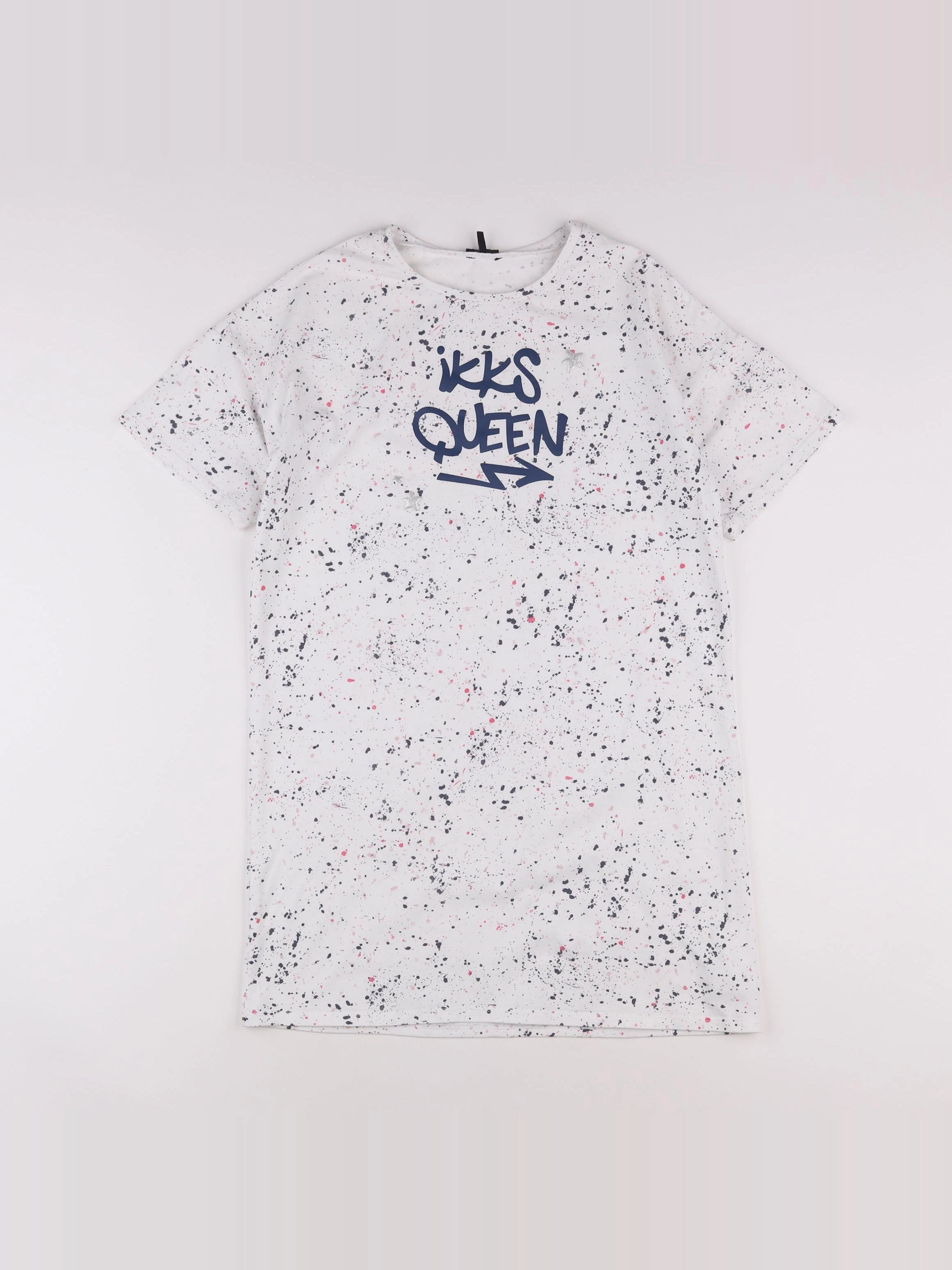 IKKS - robe blanc, bleu - 12 ans