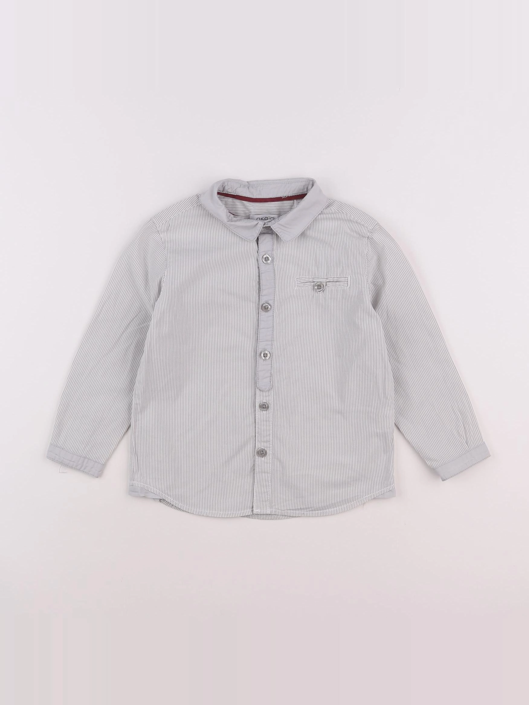 Okaidi - chemise gris - 3 ans