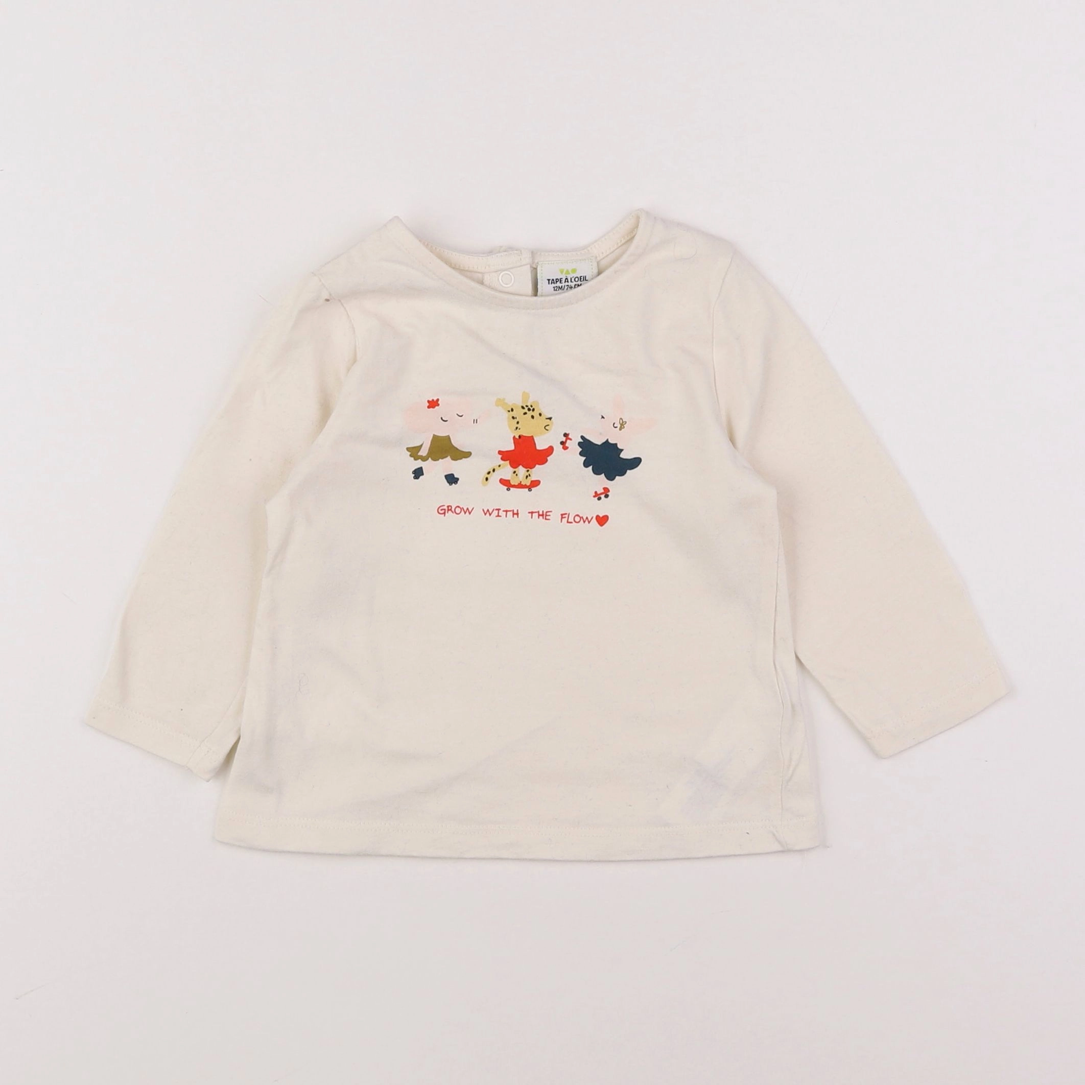 Tape à l'oeil - tee-shirt beige - 12 mois