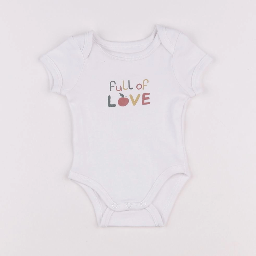 Vertbaudet - body blanc - 1 mois