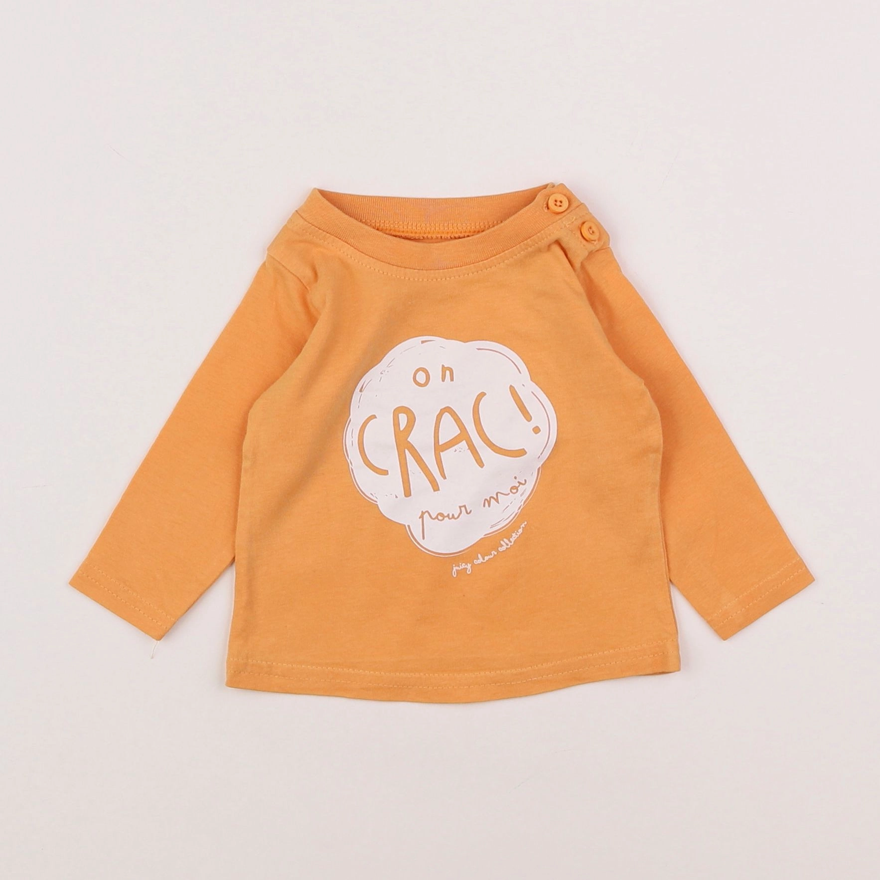 Tape à l'oeil - tee-shirt orange - 3 mois