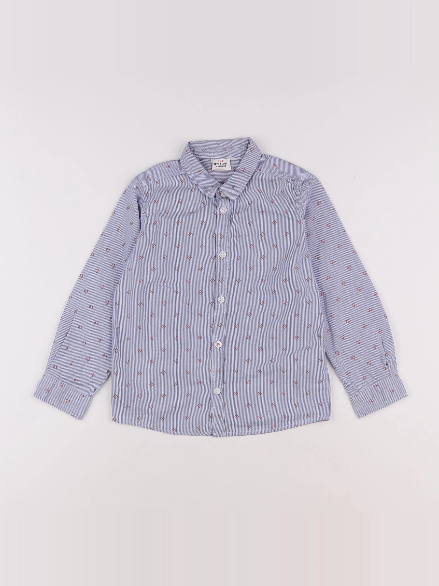 Tape à l'oeil - chemise bleu - 4 ans