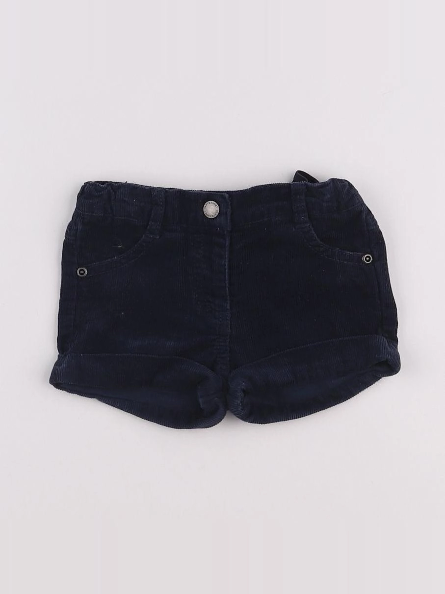 Vertbaudet - short bleu - 9 mois