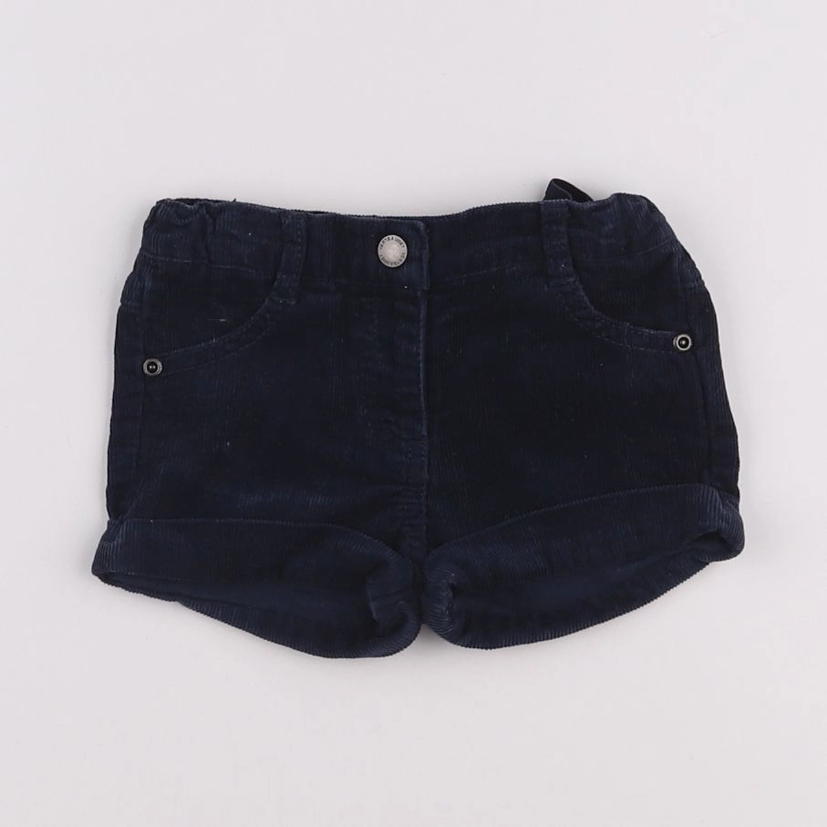 Vertbaudet - short bleu - 9 mois