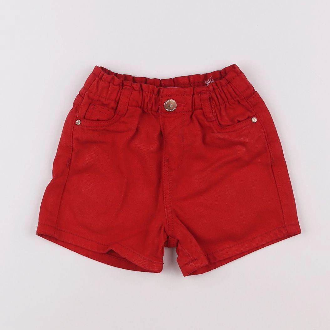 Mango - short rouge - 12/18 mois