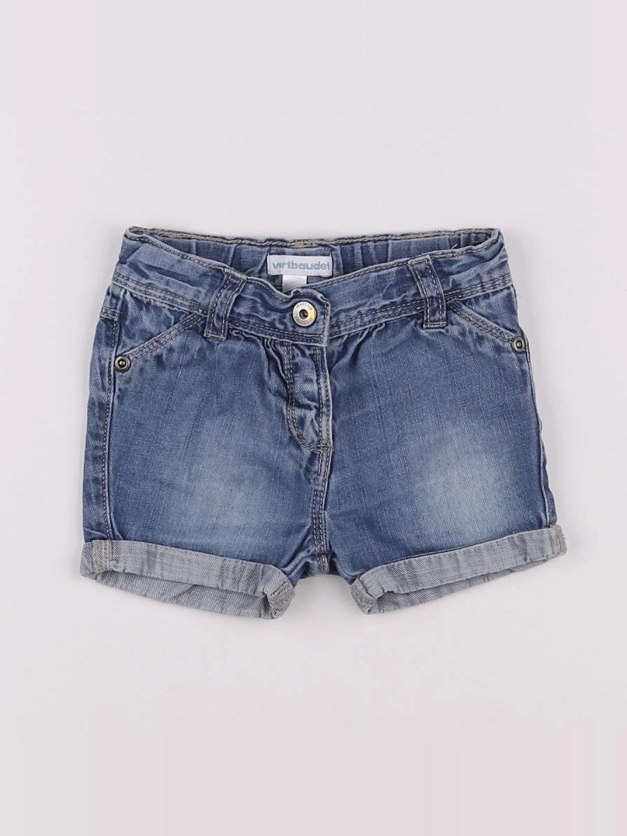 Vertbaudet - short bleu - 3/6 mois
