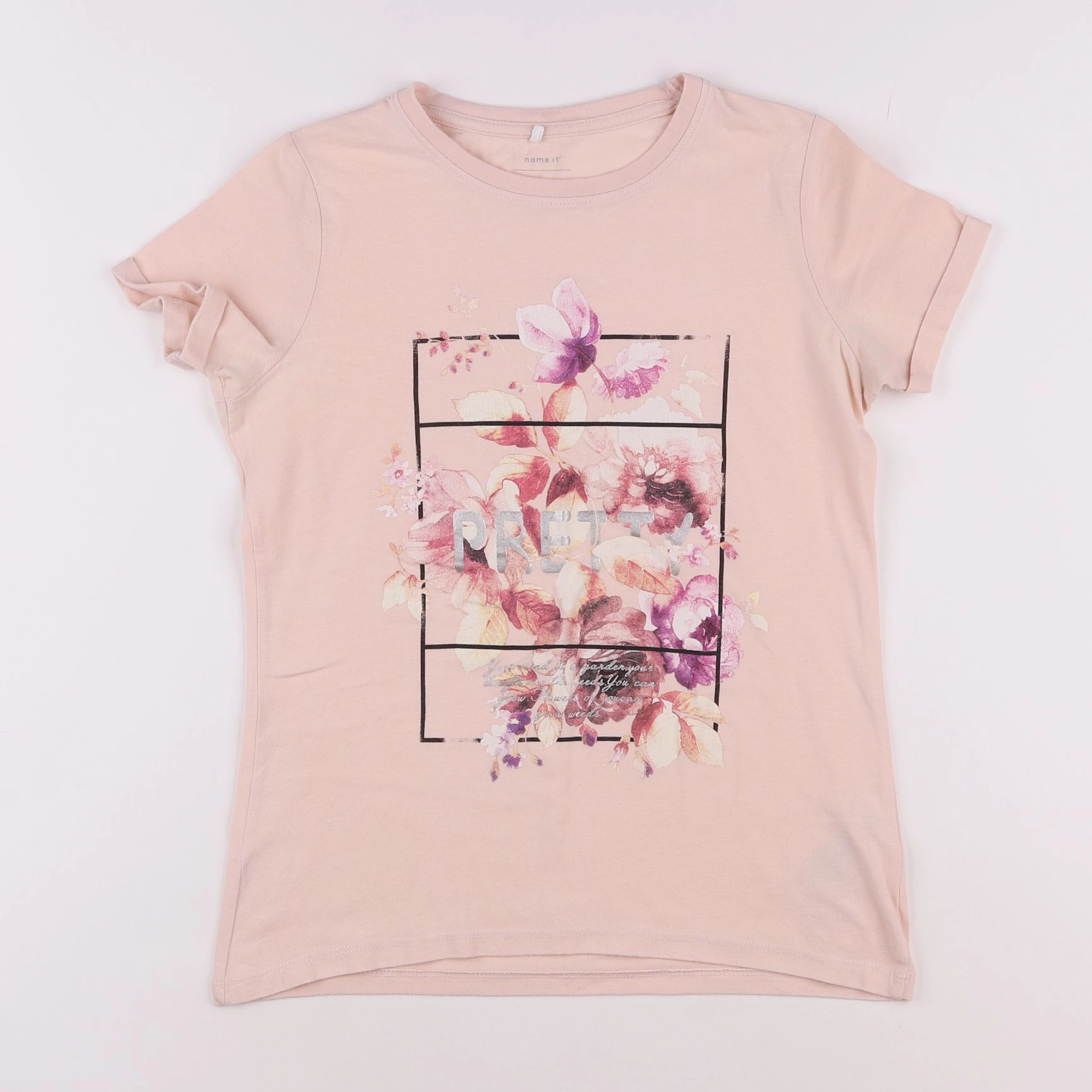 Name it - tee-shirt rose - 11/12 ans