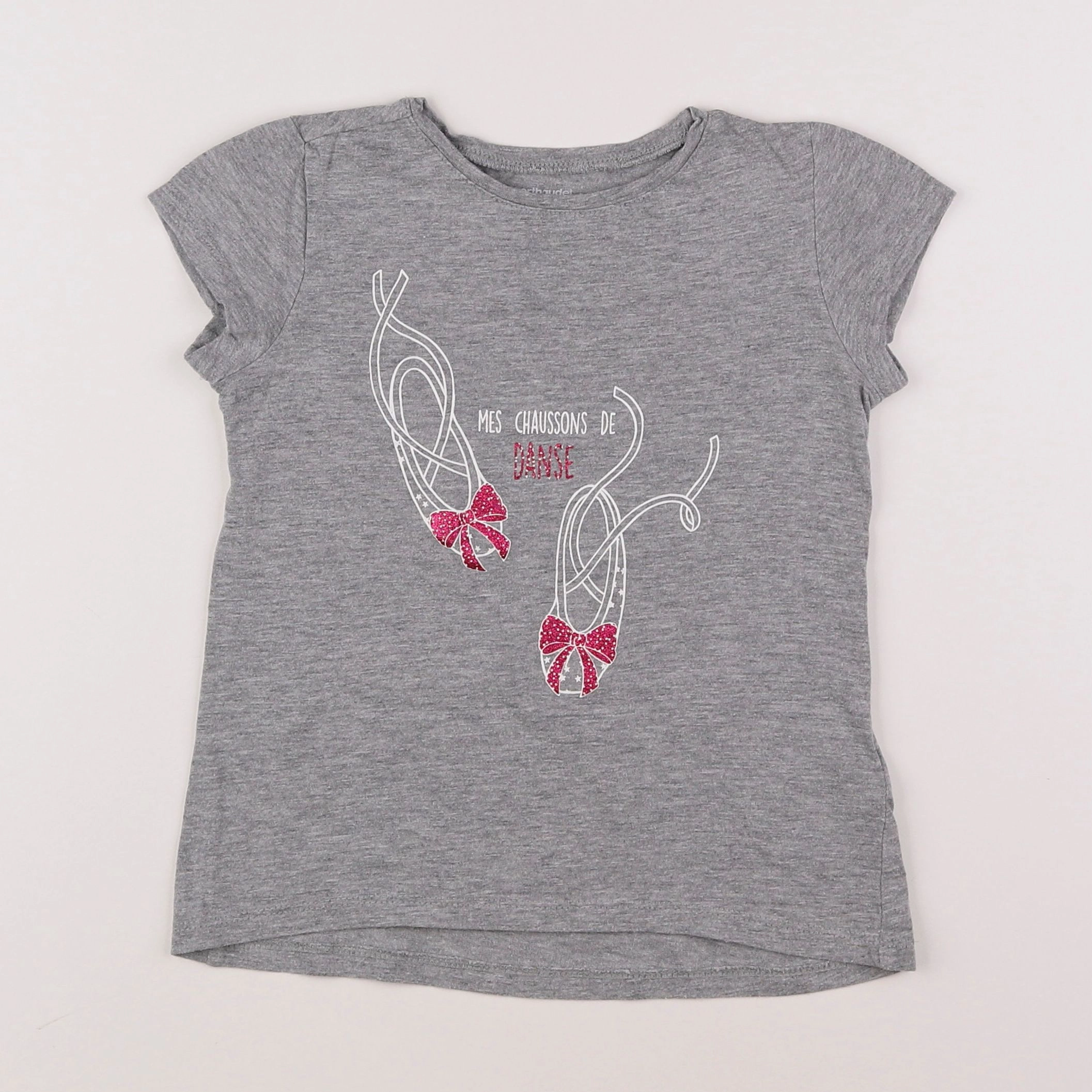 Vertbaudet - tee-shirt gris - 6 ans