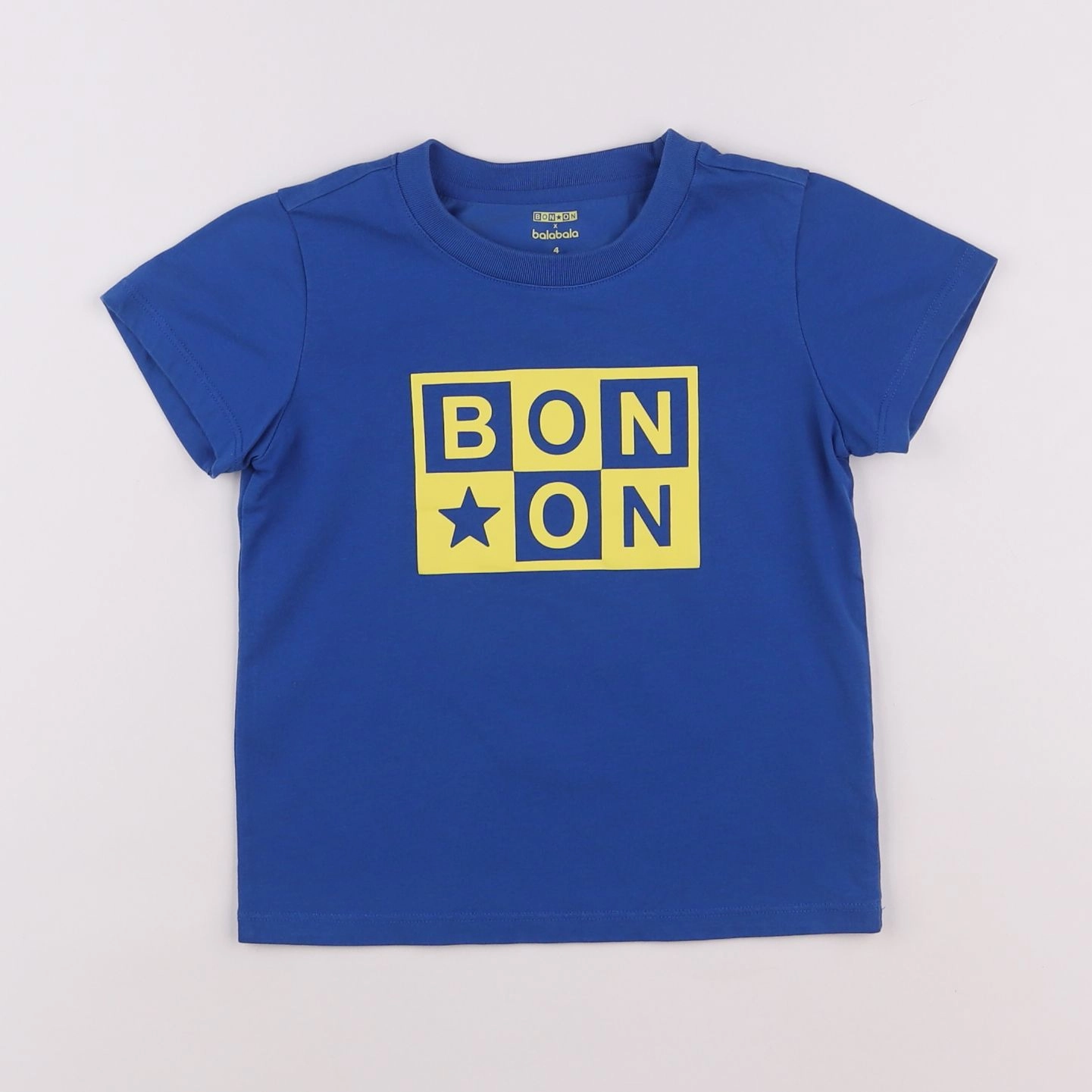 Bonton - tee-shirt bleu - 4 ans