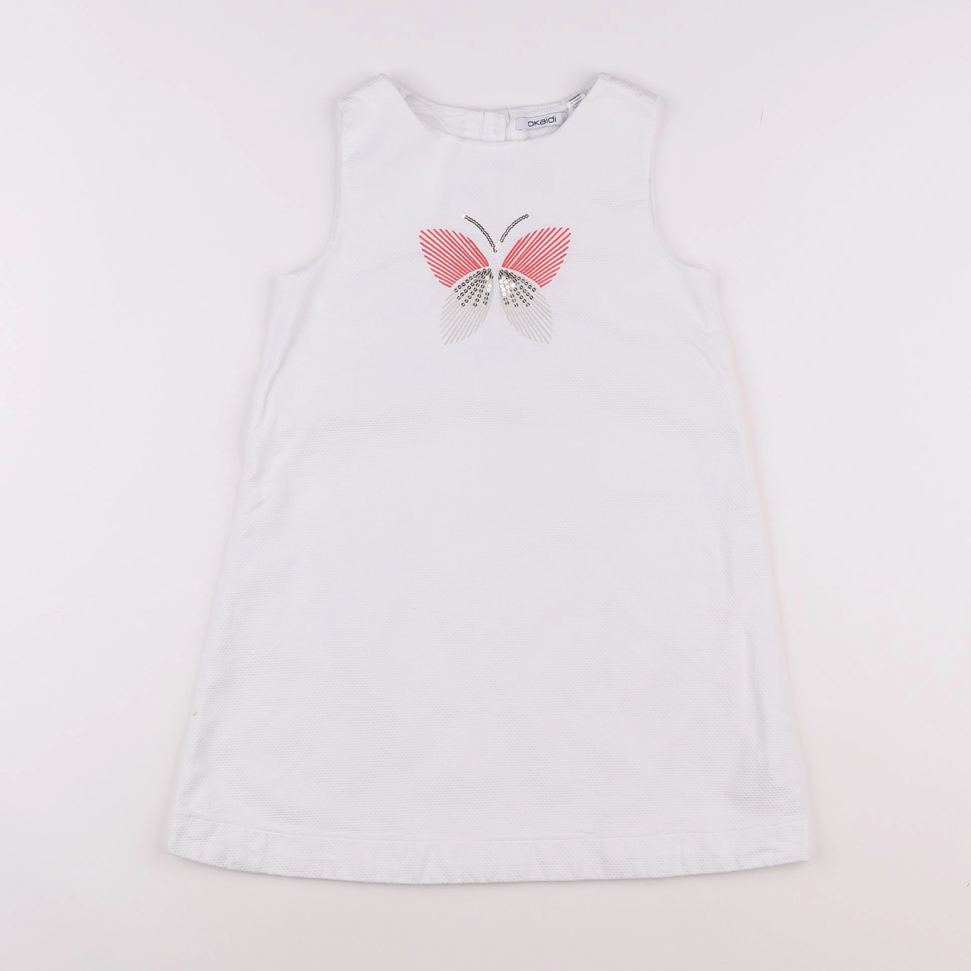 Okaidi - robe blanc - 8 ans