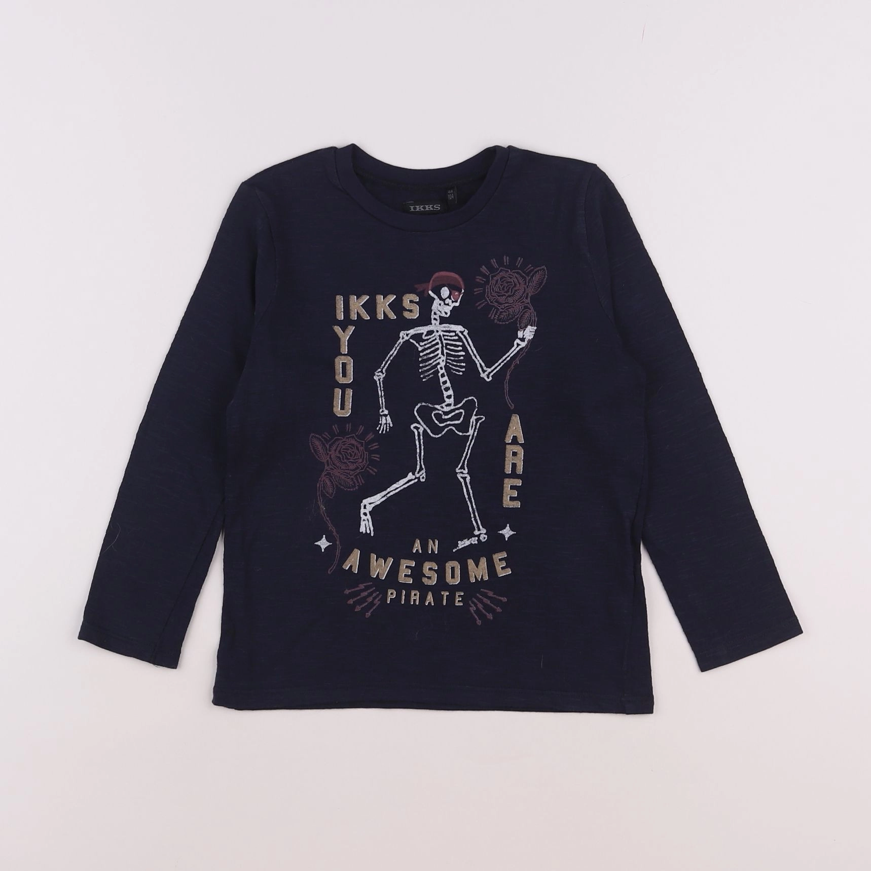 IKKS - tee-shirt bleu - 4 ans