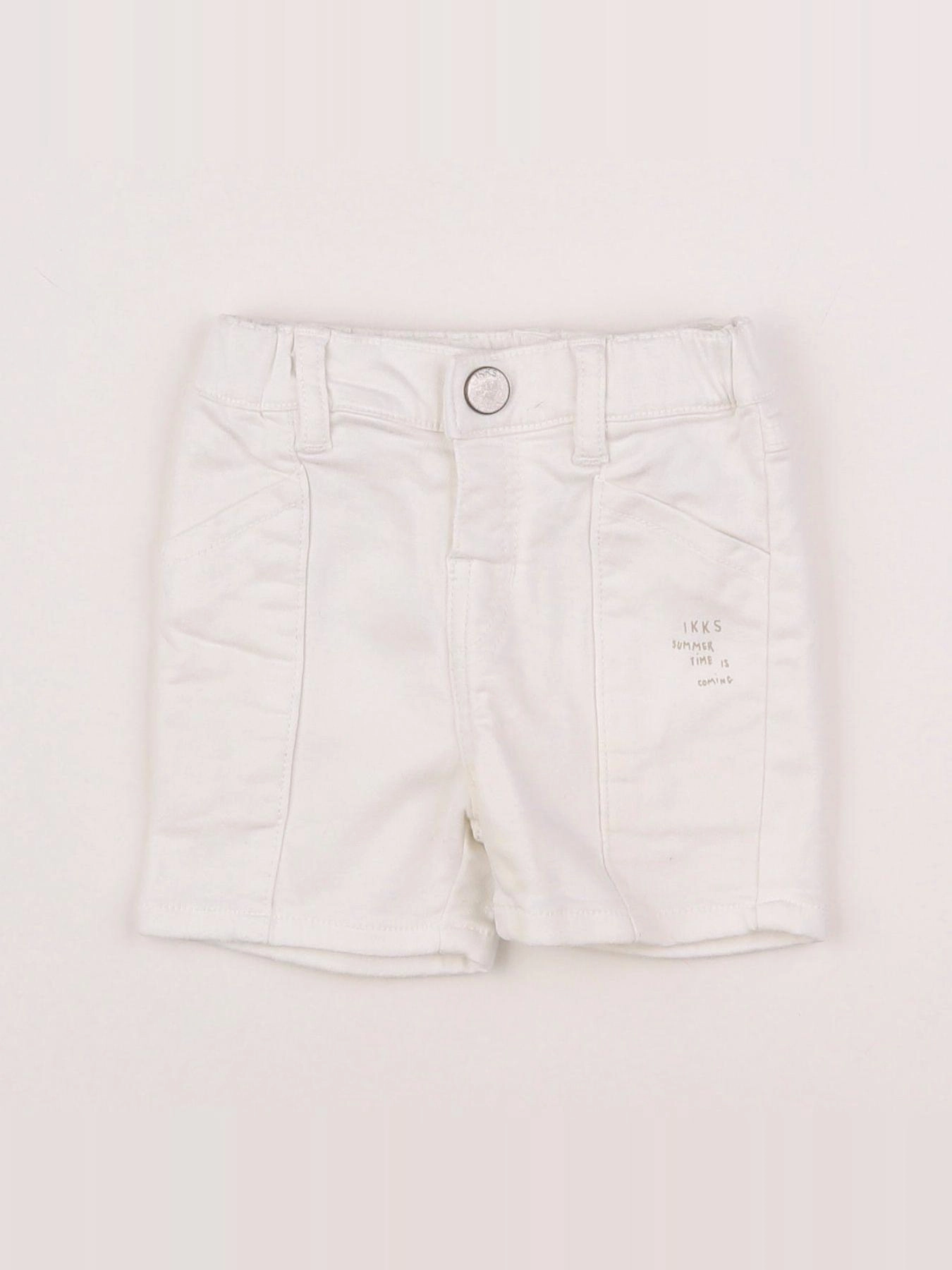 IKKS - short blanc - 6 mois