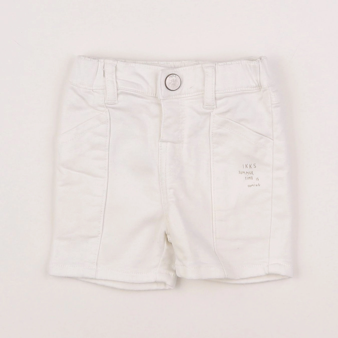 IKKS - short blanc - 6 mois