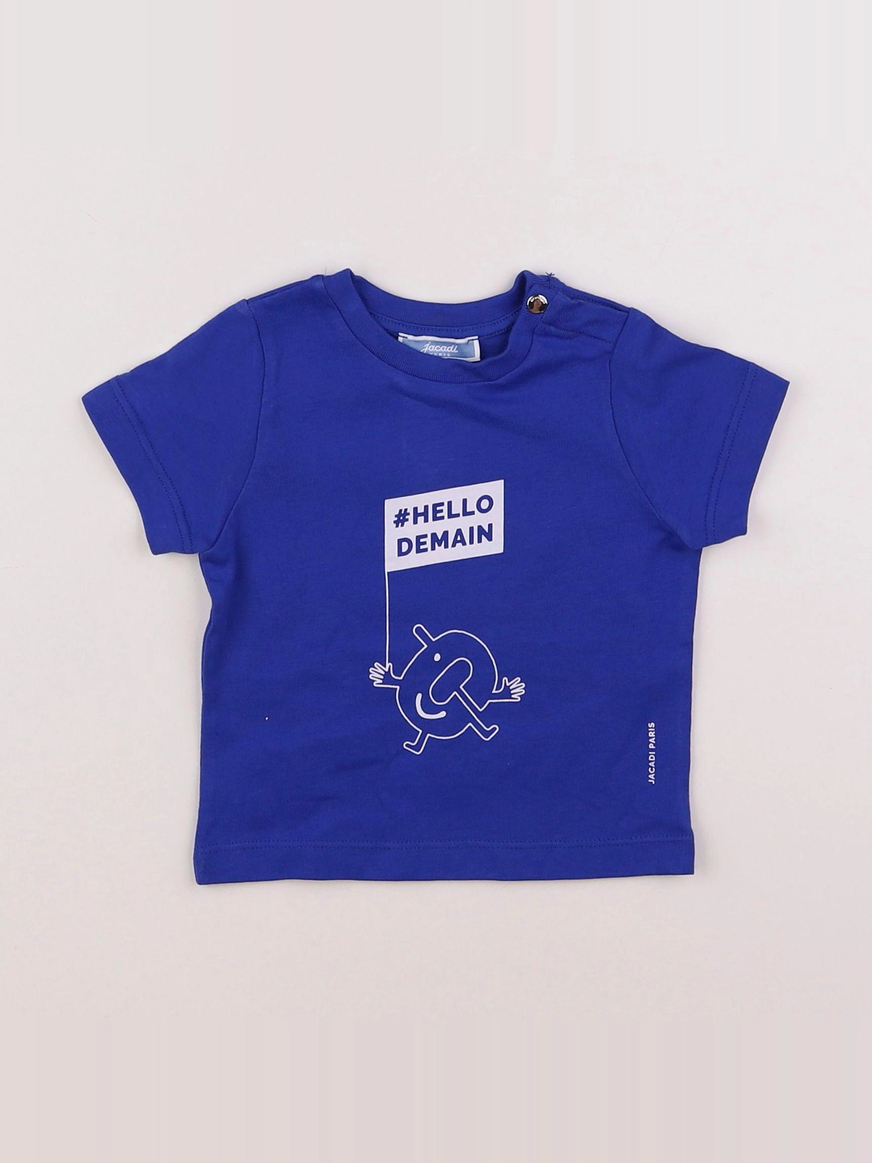 Jacadi - tee-shirt bleu - 6 mois