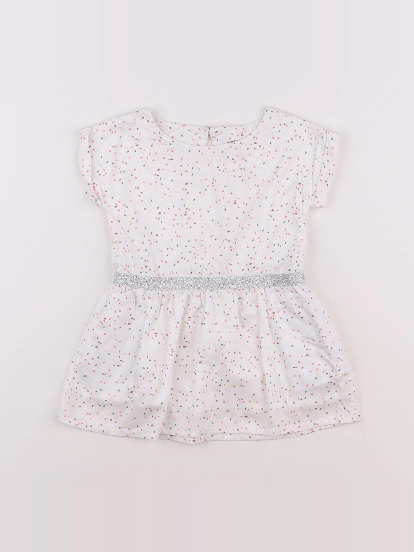 Vertbaudet - robe multicolore, argent - 2 ans