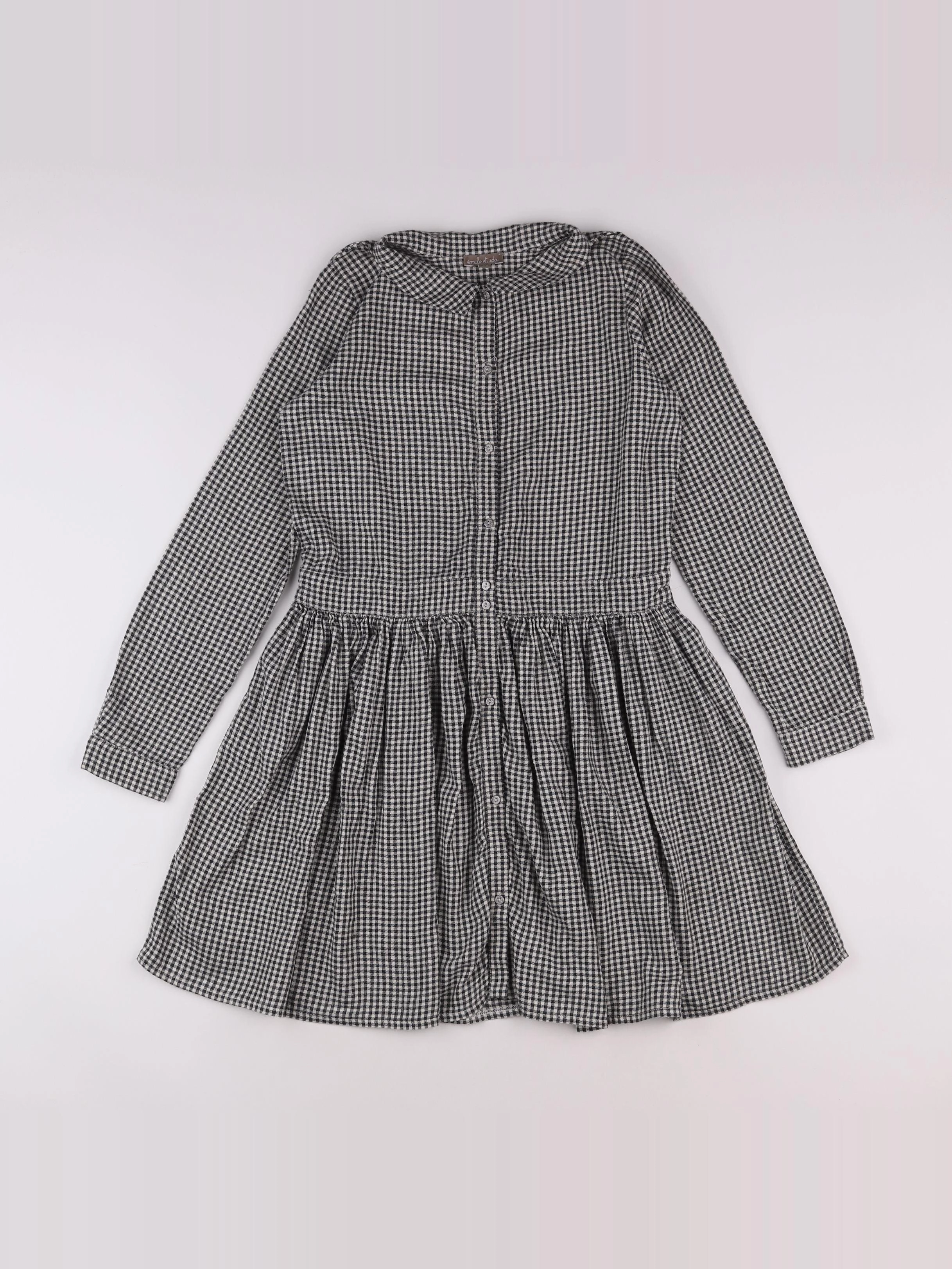 Emile et Ida - robe blanc, noir - 12 ans