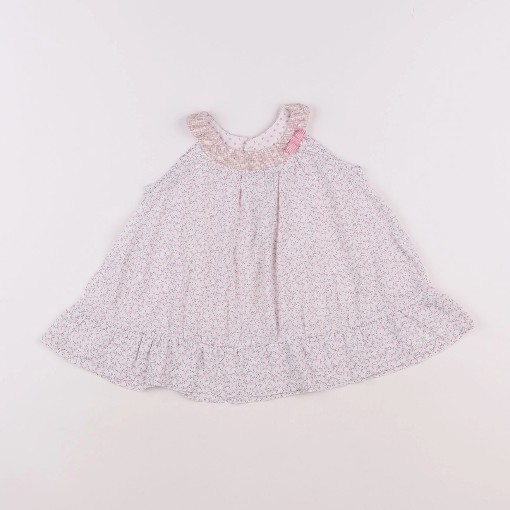IKKS - robe blanc, rose - 12 mois