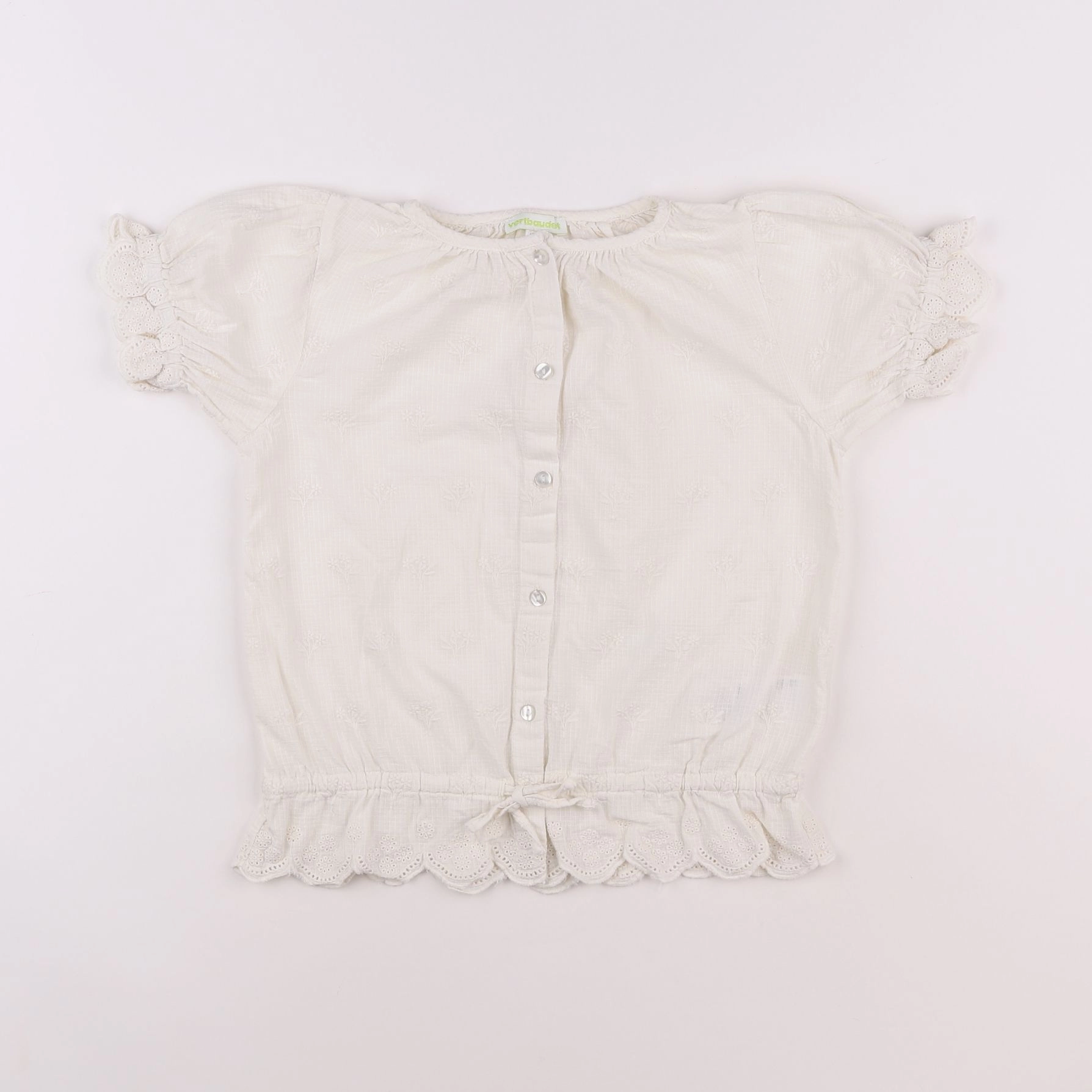 Vertbaudet - blouse beige - 8 ans