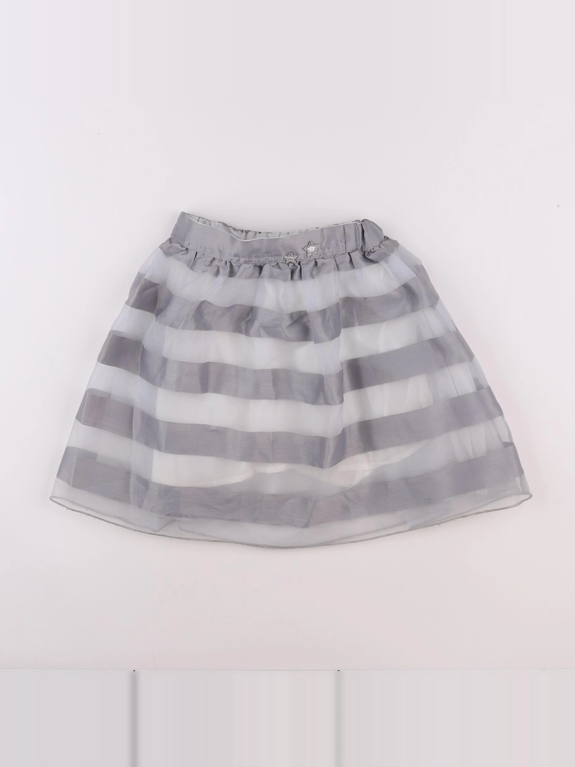 Vertbaudet - jupe argent, gris - 8 ans