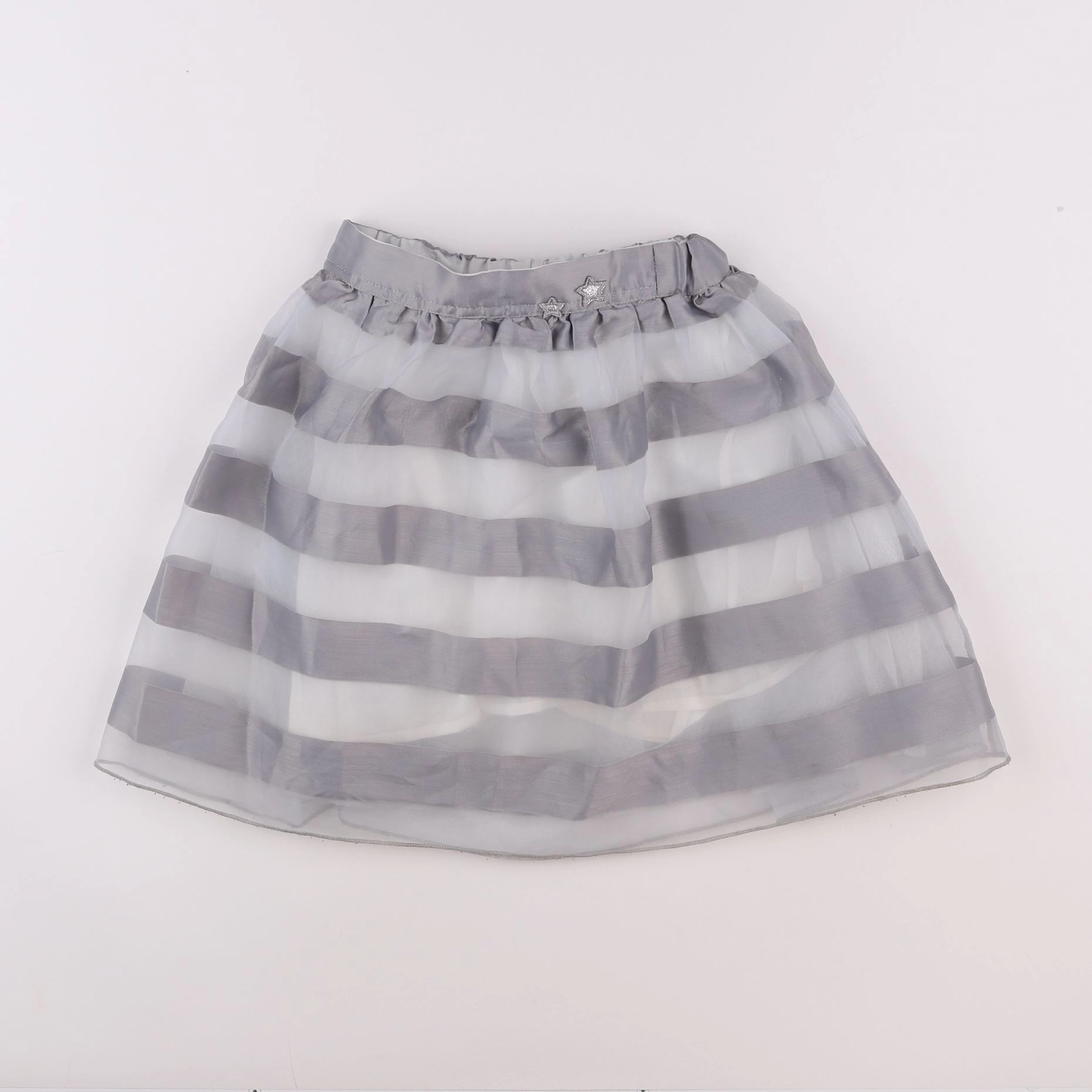 Vertbaudet - jupe argent, gris - 8 ans