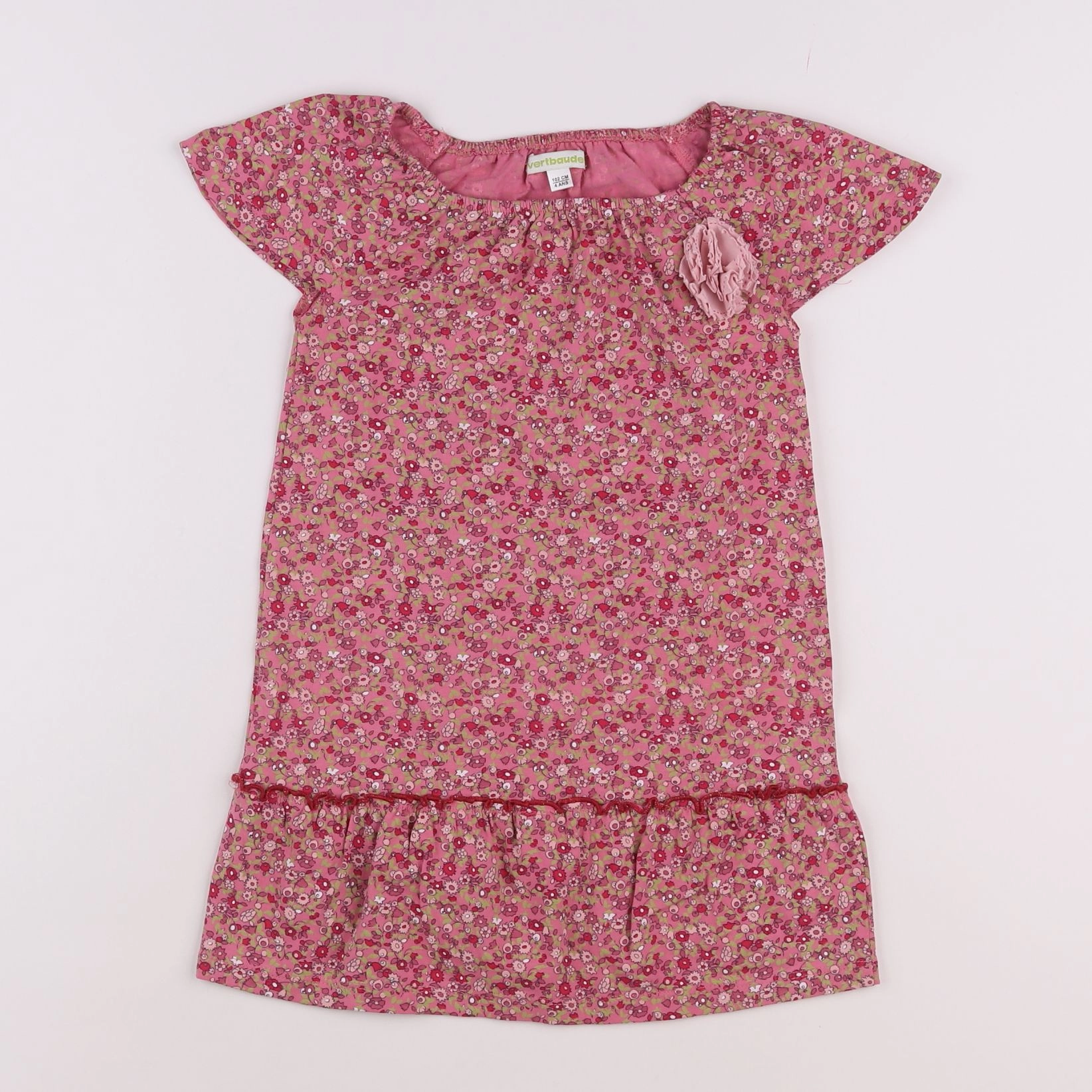 Vertbaudet - robe rose - 4 ans