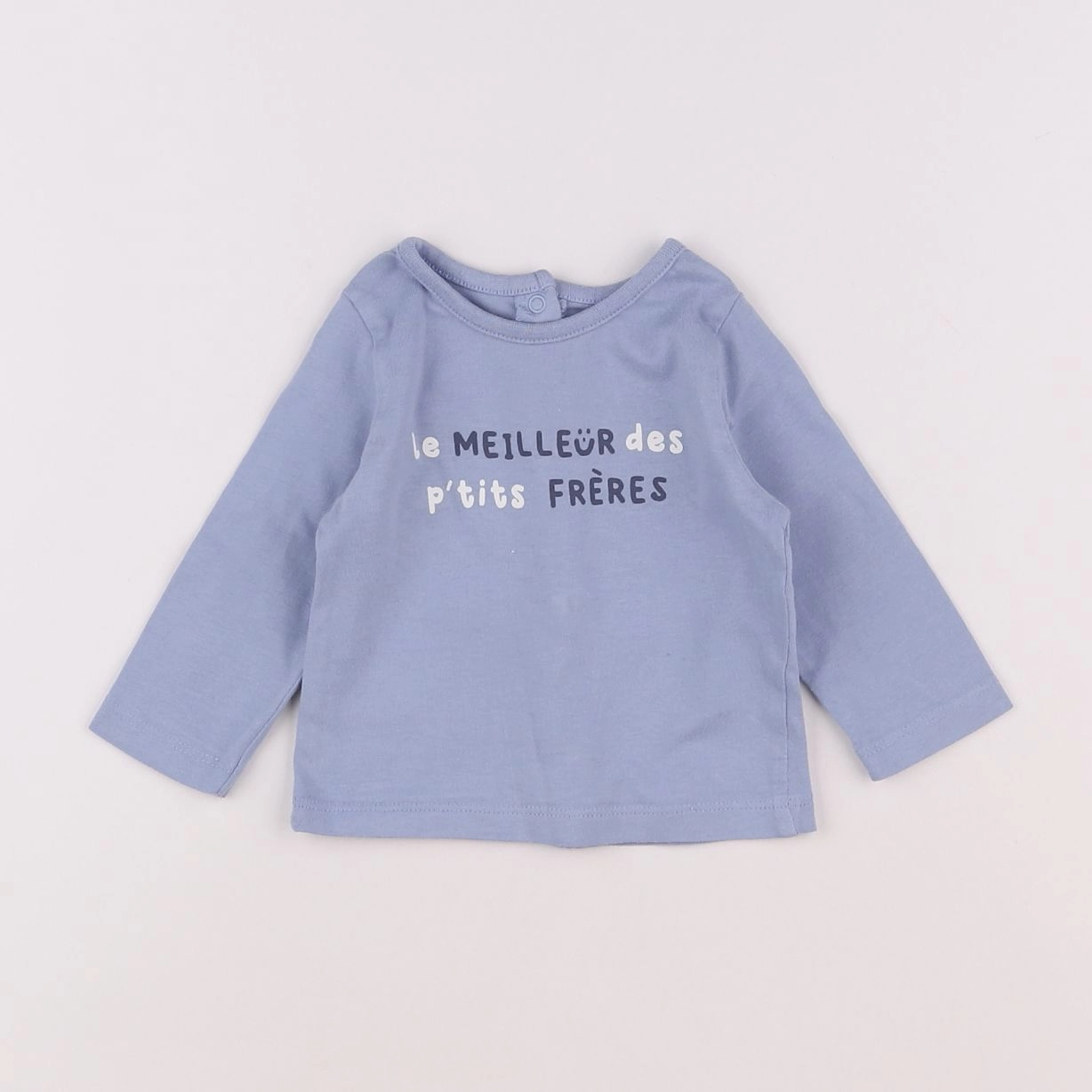 Vertbaudet - tee-shirt bleu - 3 mois