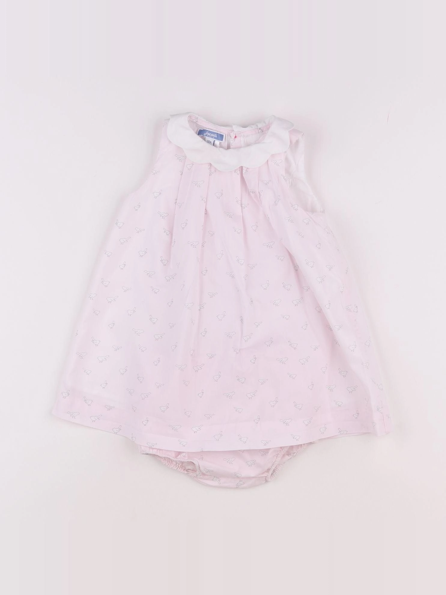 Jacadi - robe rose - 12 mois