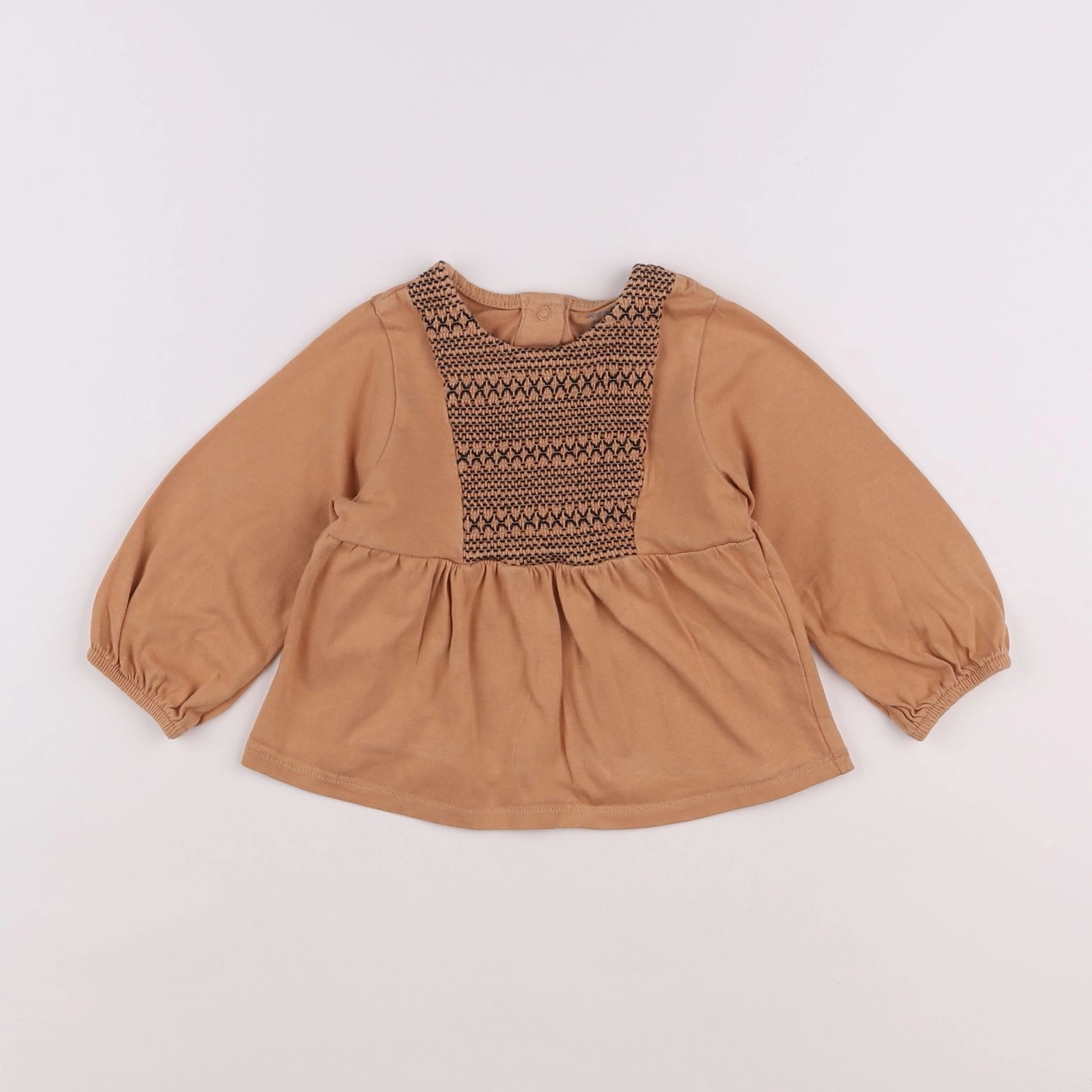 Vertbaudet - blouse marron - 12 mois