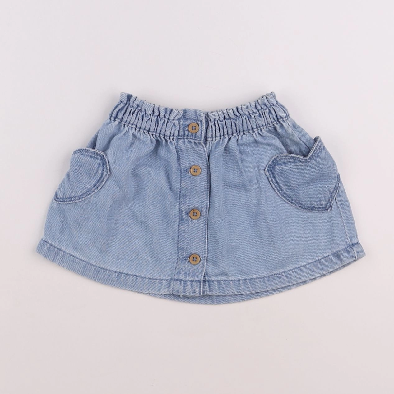 Vertbaudet - jupe bleu - 18 mois