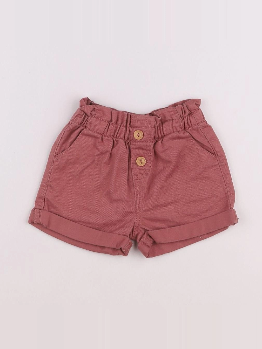 Vertbaudet - short rose - 12 mois