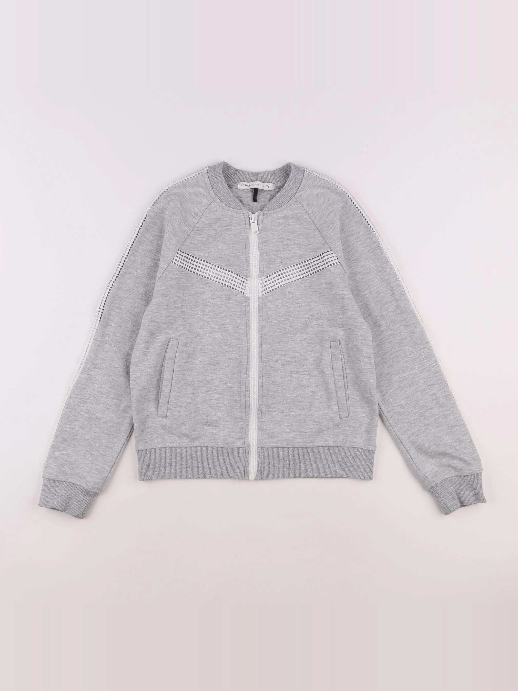 IKKS - sweat gris - 10 ans