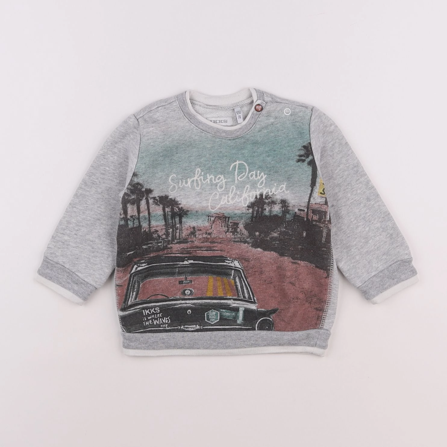 IKKS - tee-shirt multicolore - 12 mois