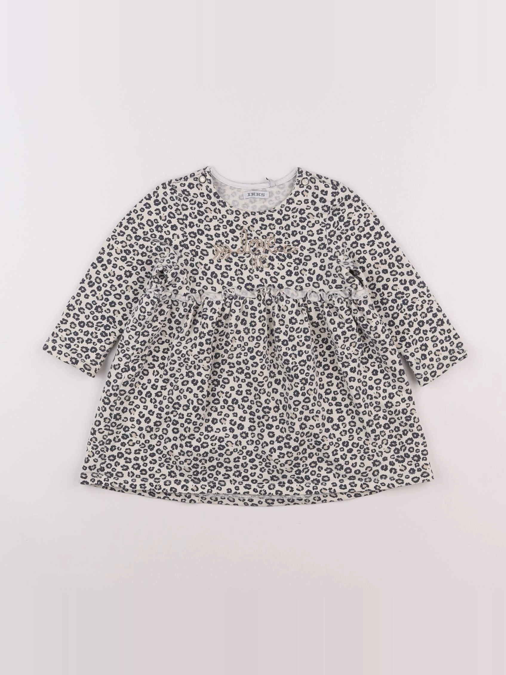 IKKS - robe beige, marron - 2 ans