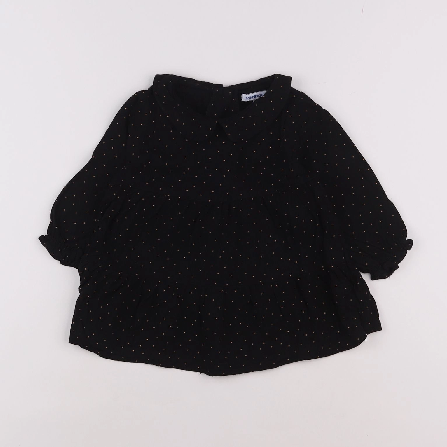 Vertbaudet - robe noir - 12 mois